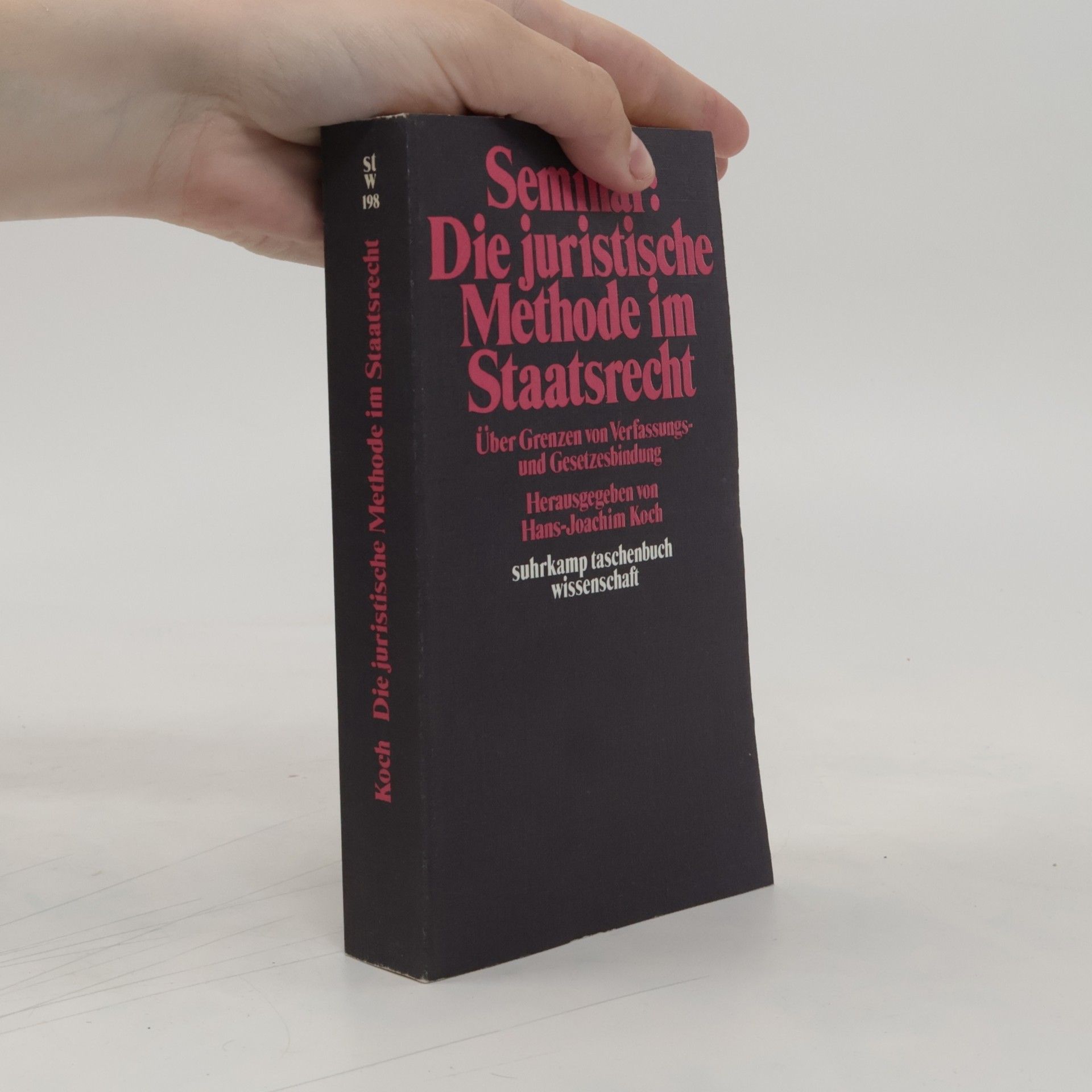 Joachim Koch Seminar "Die juristische Methode im Staatsrecht"