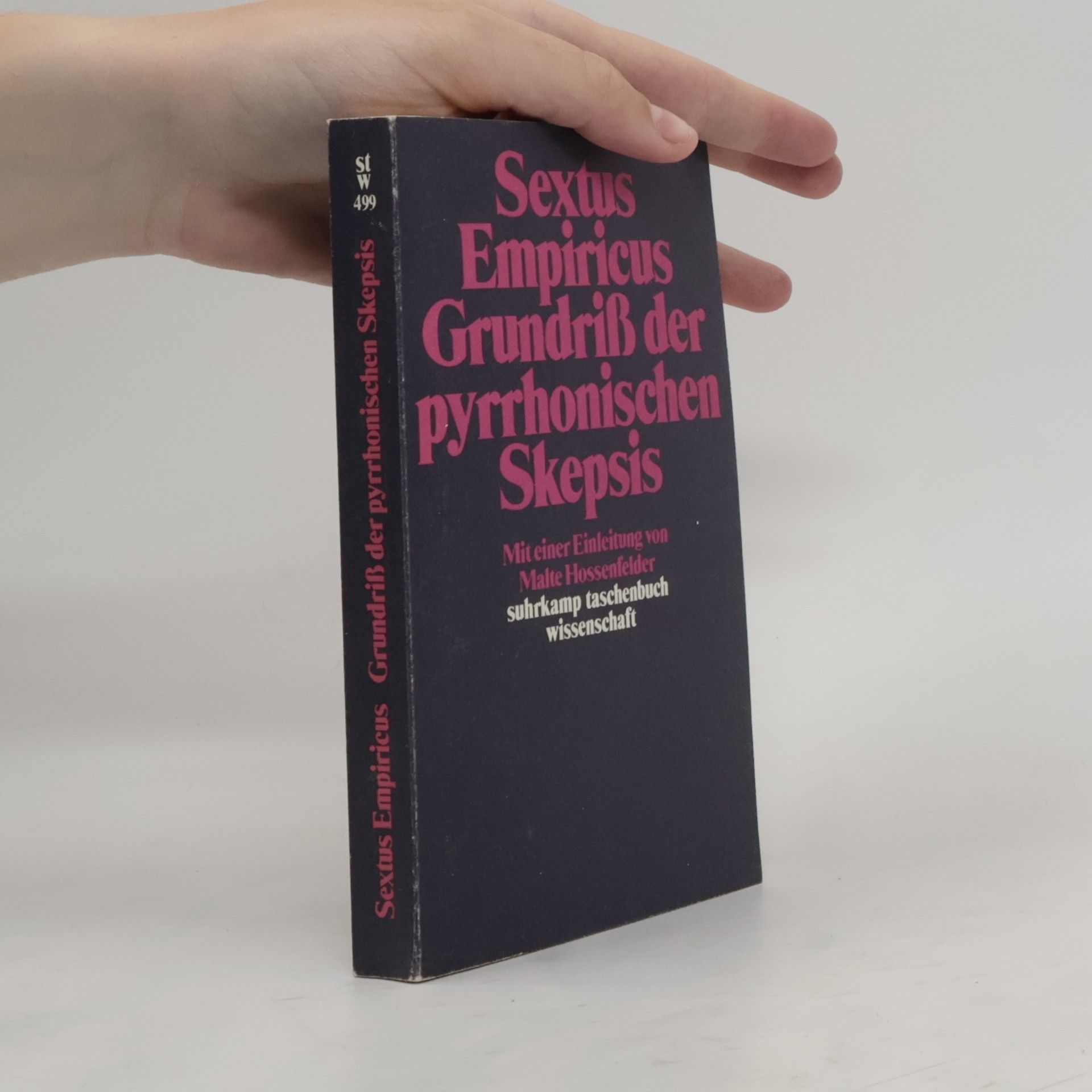 Sextus Grundriss der pyrrhonischen Skepsis