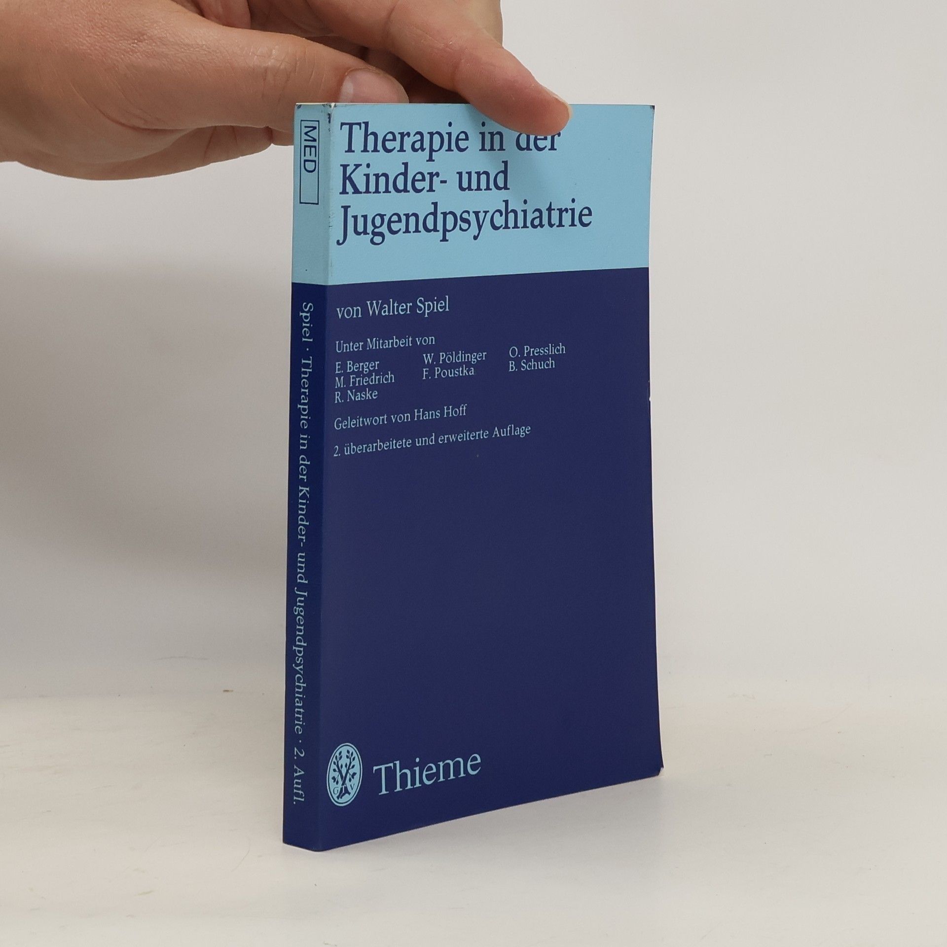 Walter Spiel Therapie in der Kinder- und Jugendpsychiatrie