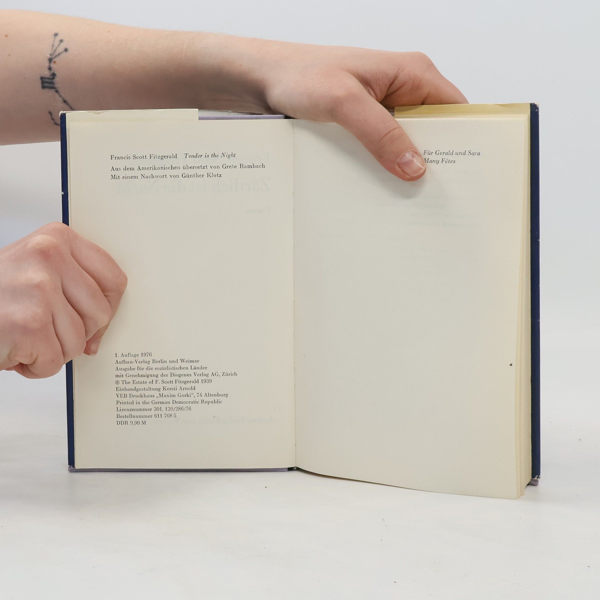 Francis Scott Fitzgerald Zärtlich ist die Nacht