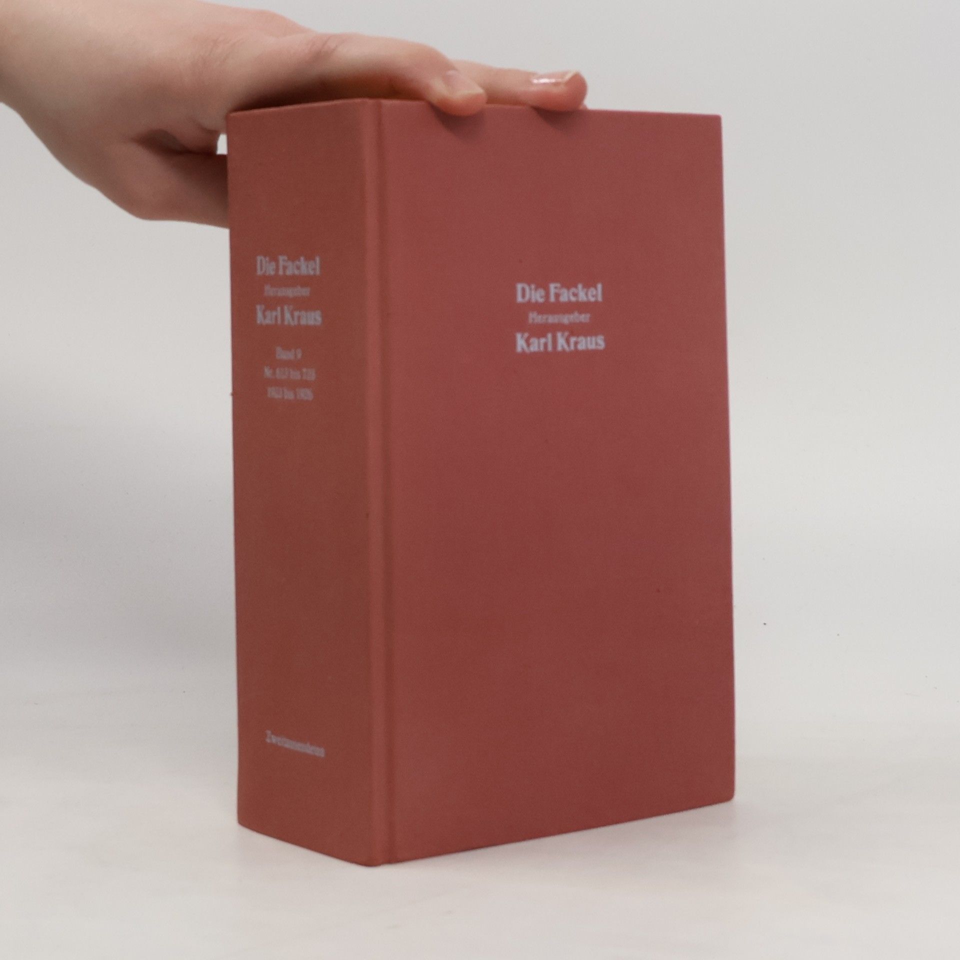 Karl Kraus Die Fackel. Herausgeber. Band 9