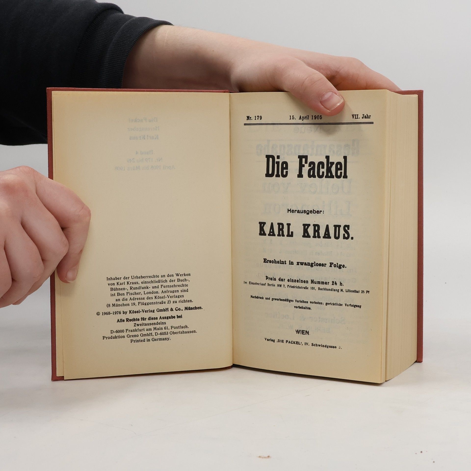 Karl Kraus Die Fackel 4