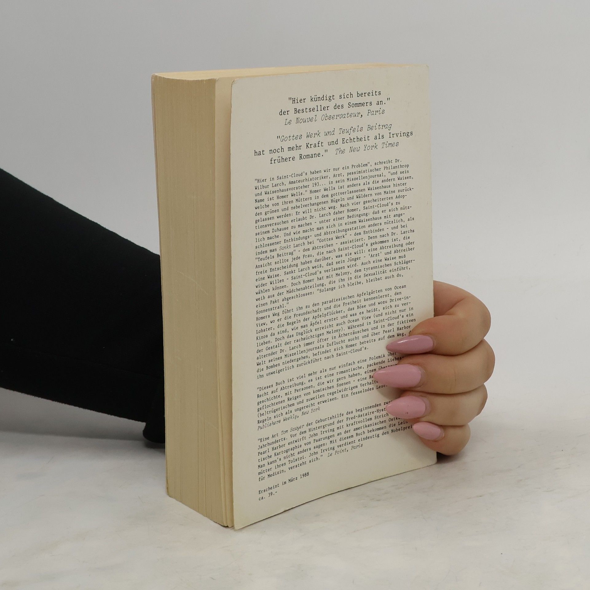 John Irving Gottes Werk und Teufels Beitrag