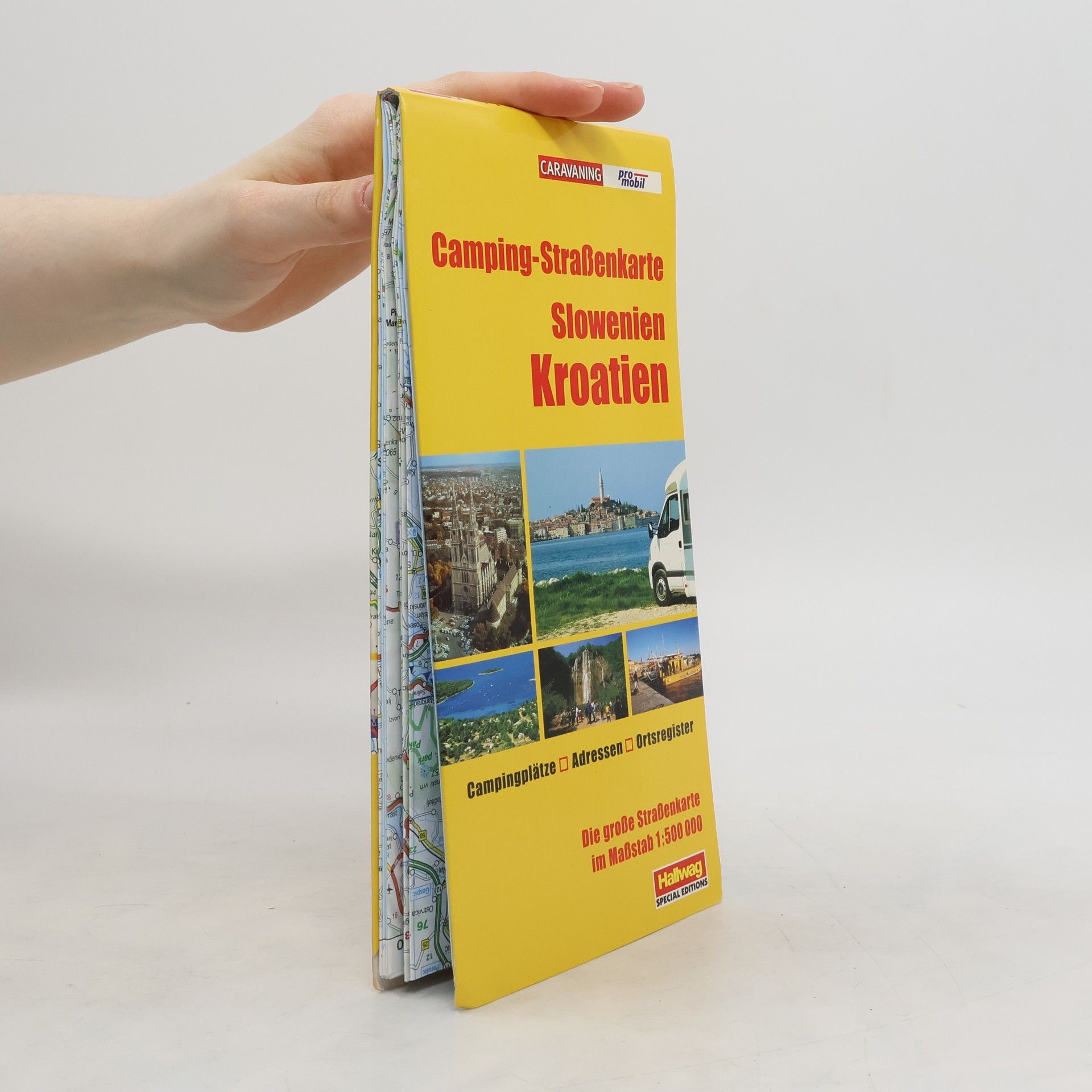 kolektiv Camping-Straßenkarte Slowenien, Kroatien