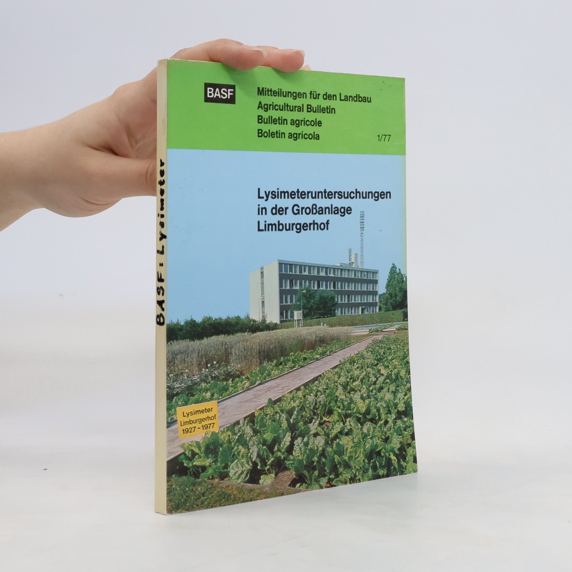 Collectif d'auteurs Lysimeteruntersuchungen in der Großanlage Limburgerhof