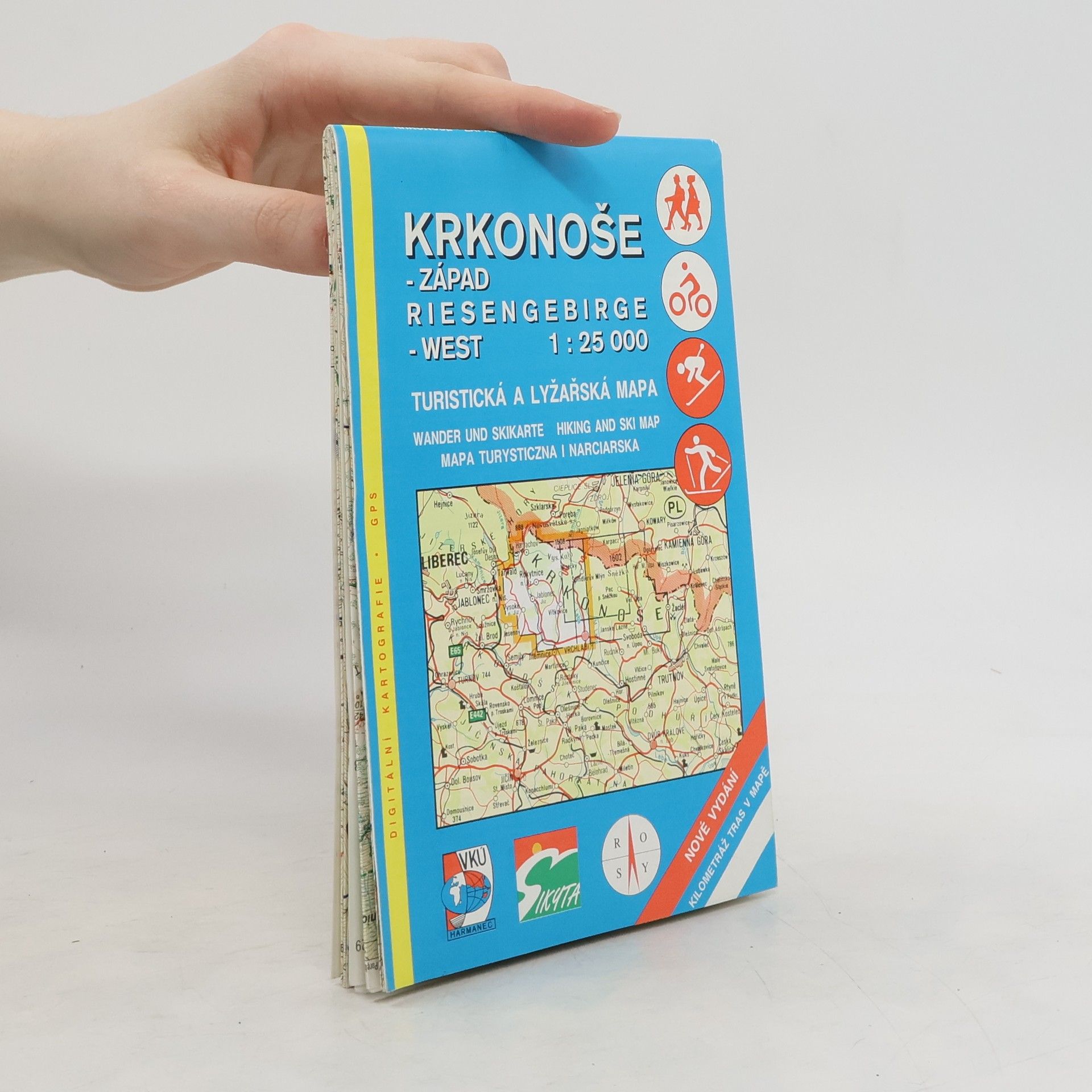 AA.VV. Krkonoše - západ Riesengebirge - West : turistická a lyžařská mapa