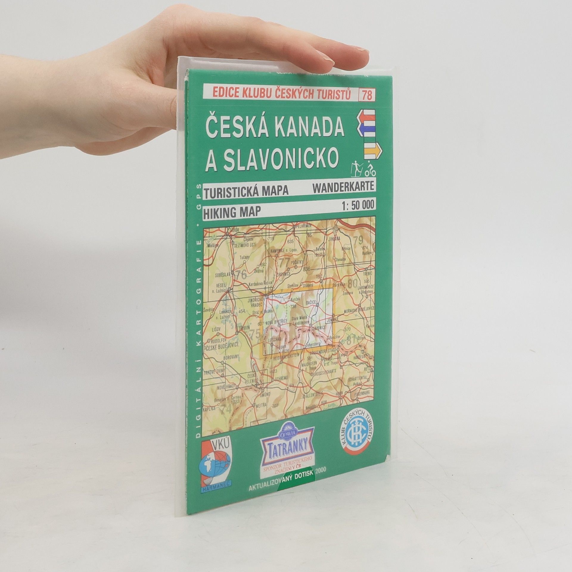 Collective Česká Kanada a Slavonice : turistická mapa 1:50 000
