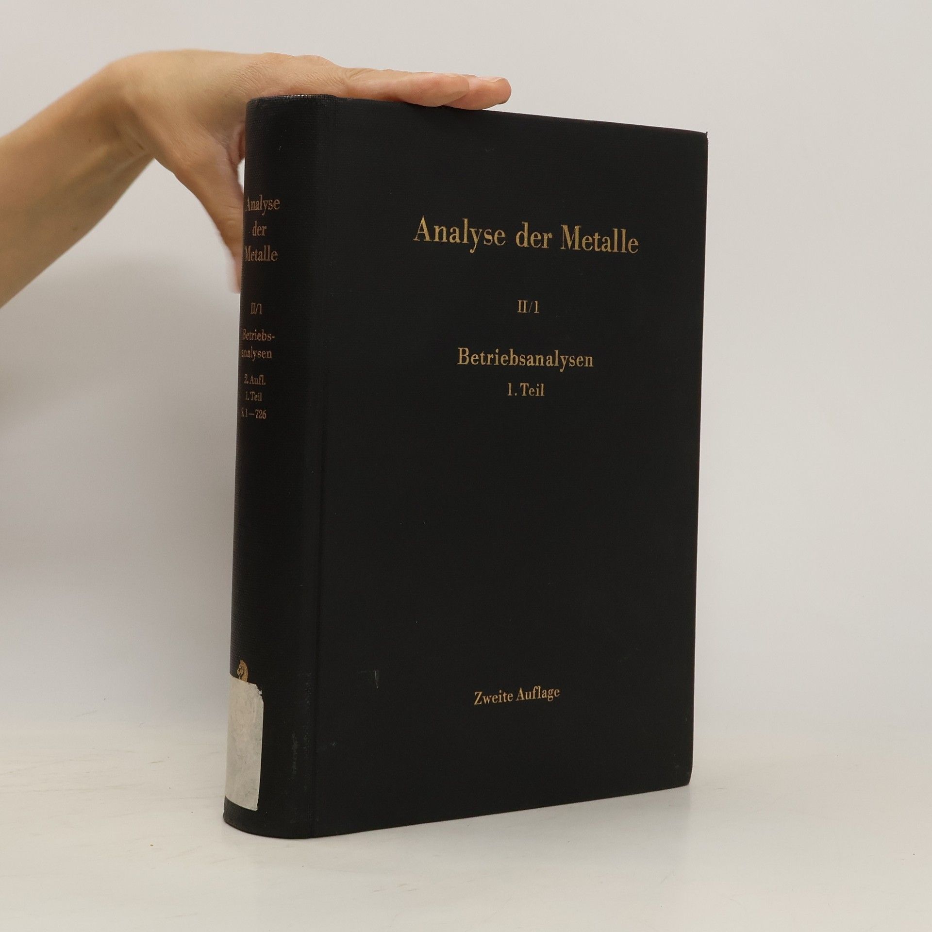 Autorenkollektiv Analyse der Metalle II/1