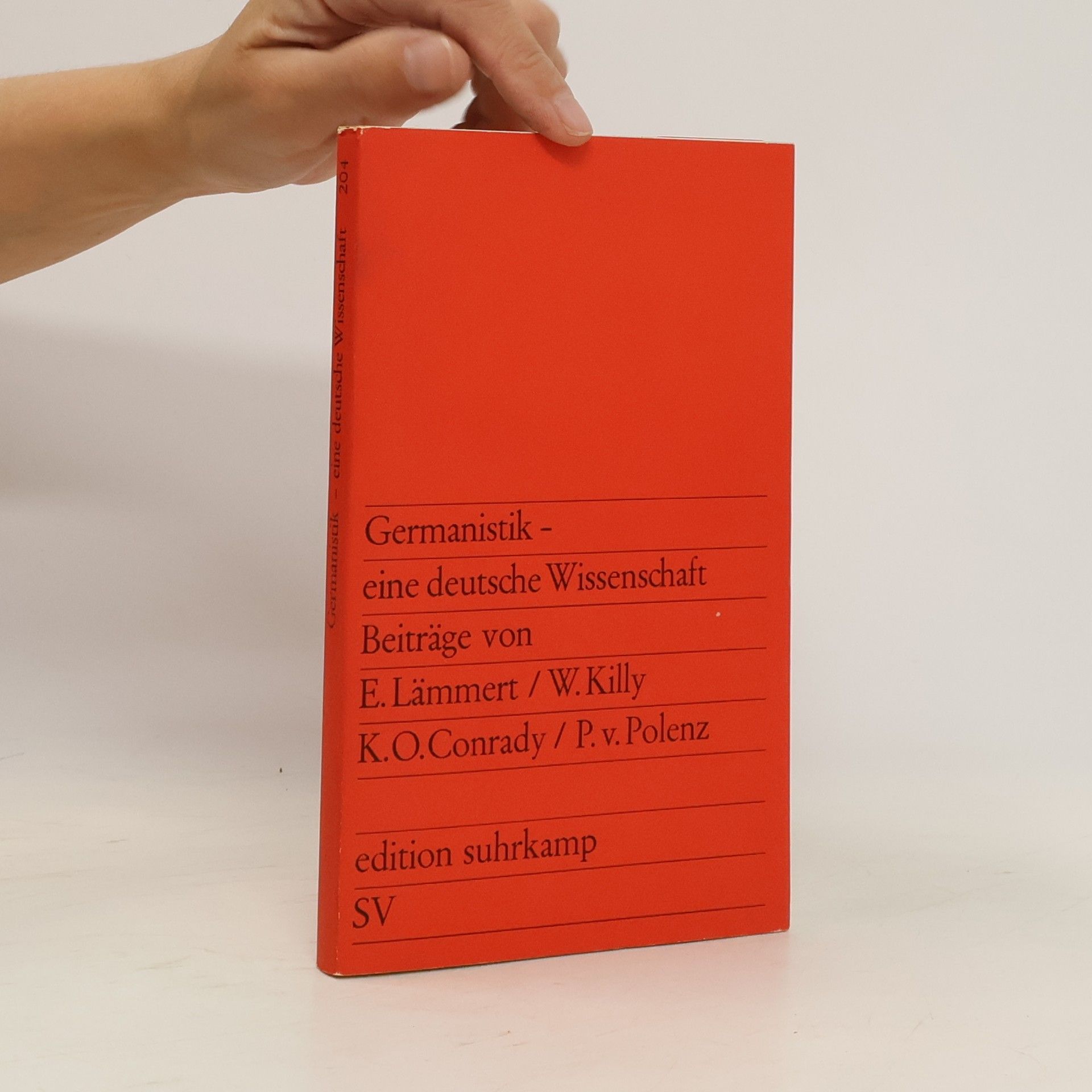 Eberhard Lämmert Germanistik - eine deutsche Wissenschaft