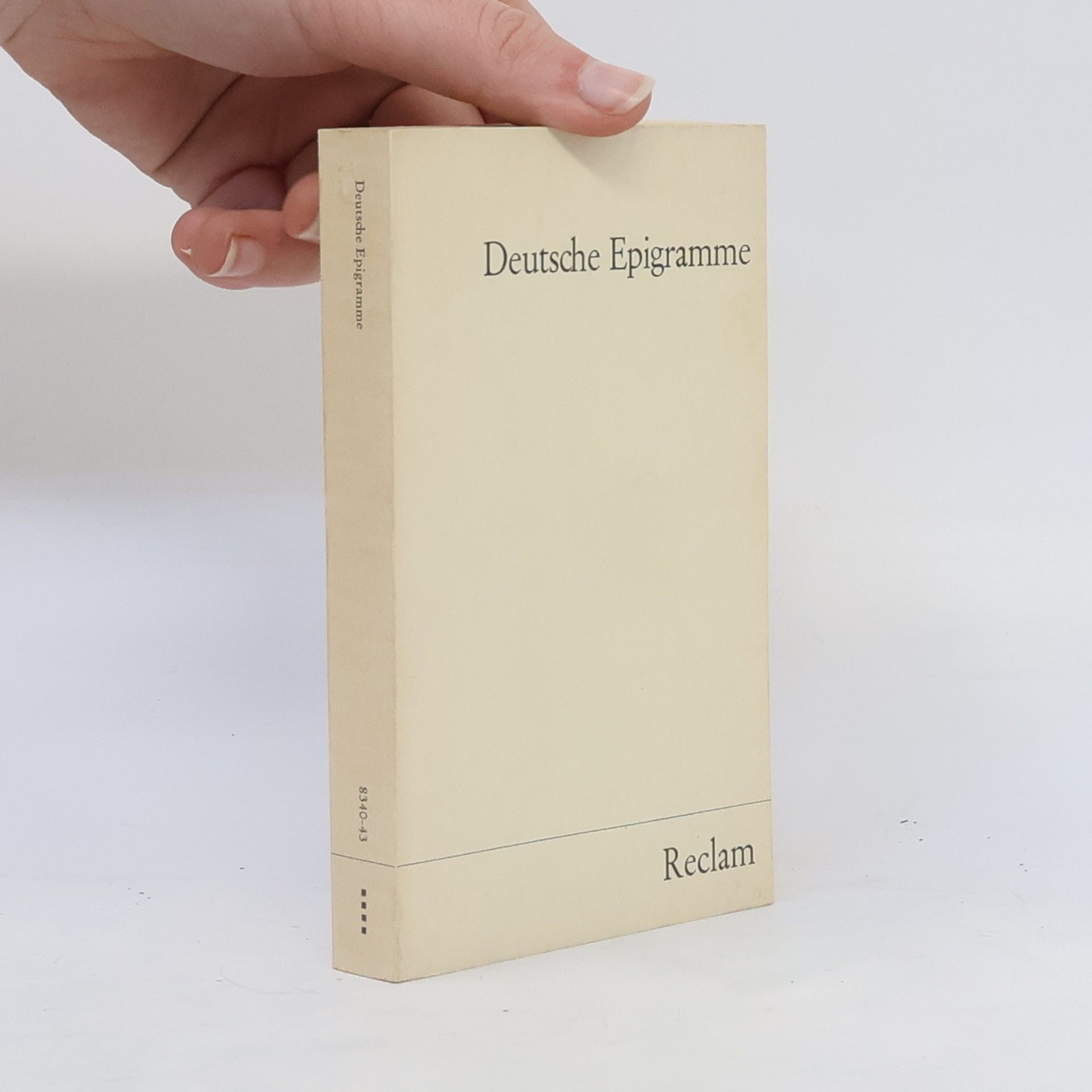 Autores varios Deutsche Epigramme