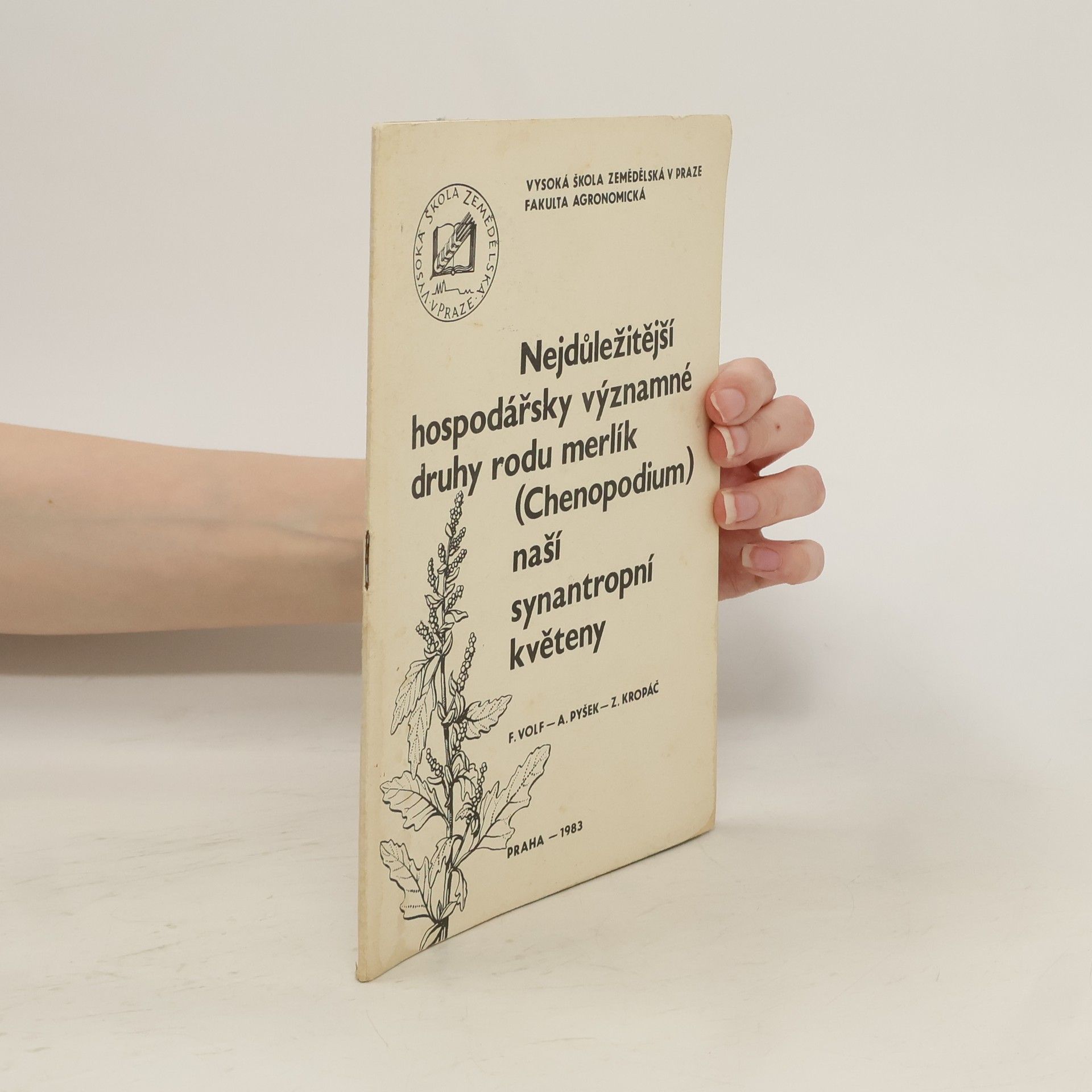 F. Volf Nejdůležitější hospodářsky významné druhy rodu merlík (Chenopodium) naší synantropní květeny