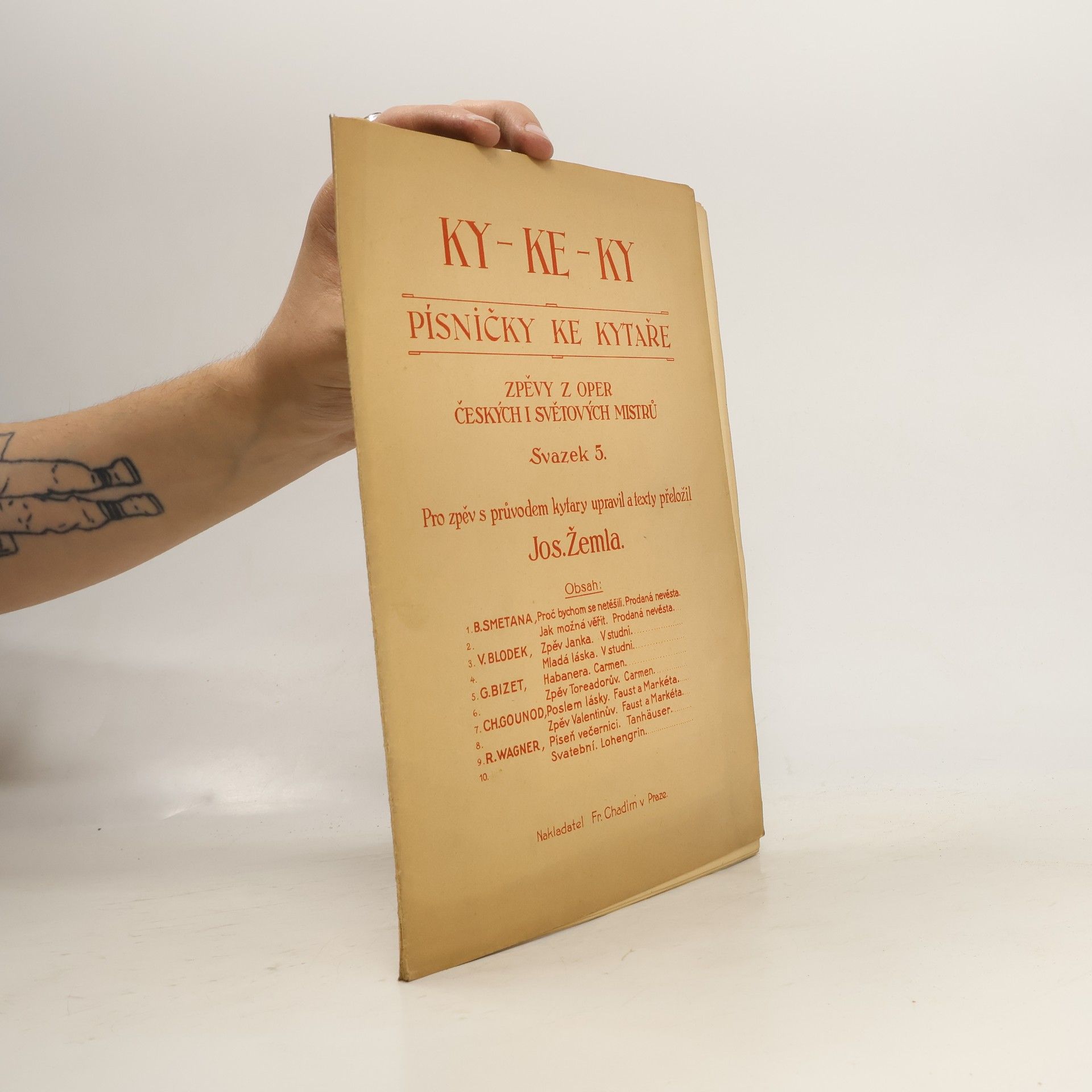 Jos. Žemla Ky - Ke - Ky. Písničky ke kytaře 5