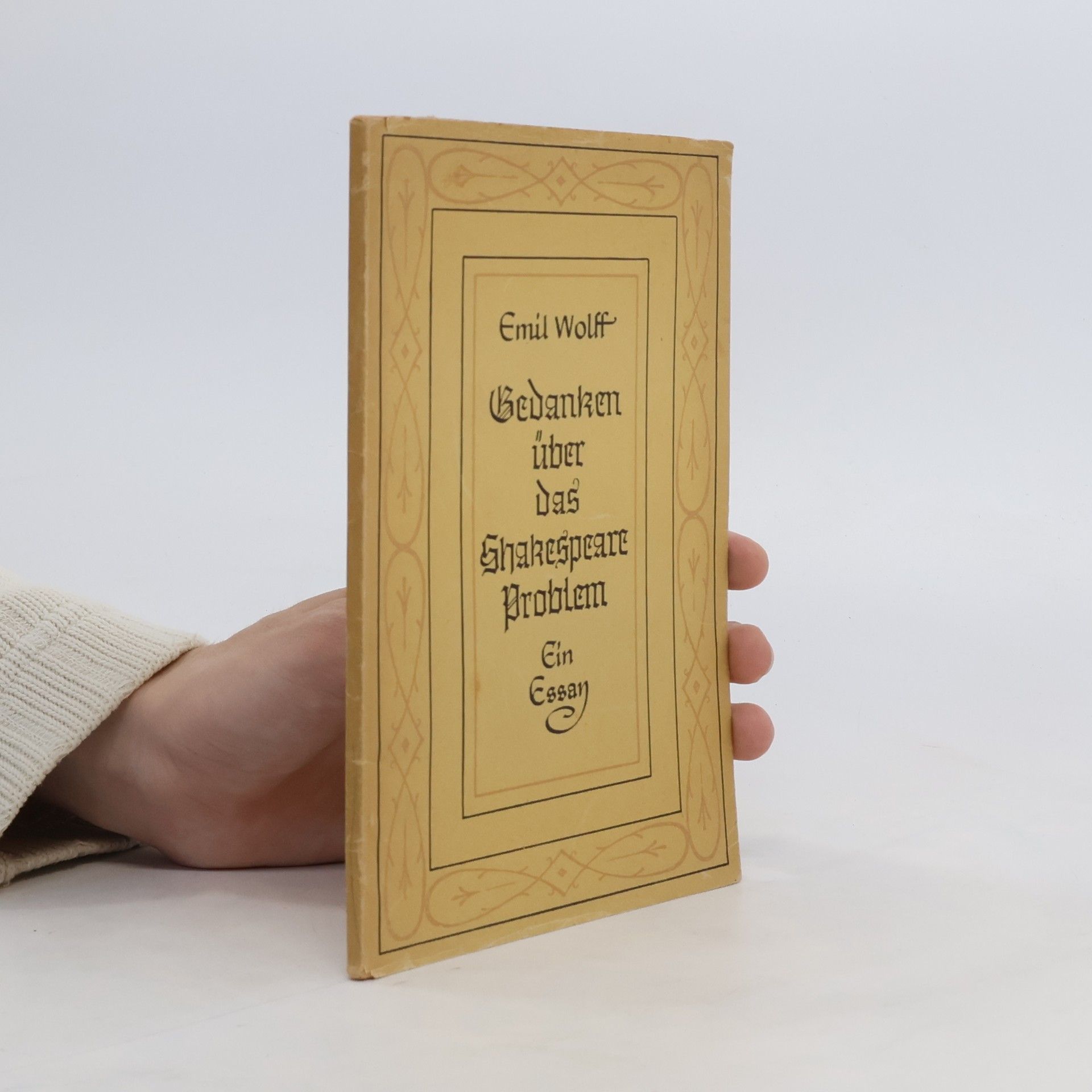 Emil Wolff Bedanken über das Shakespeare Problem