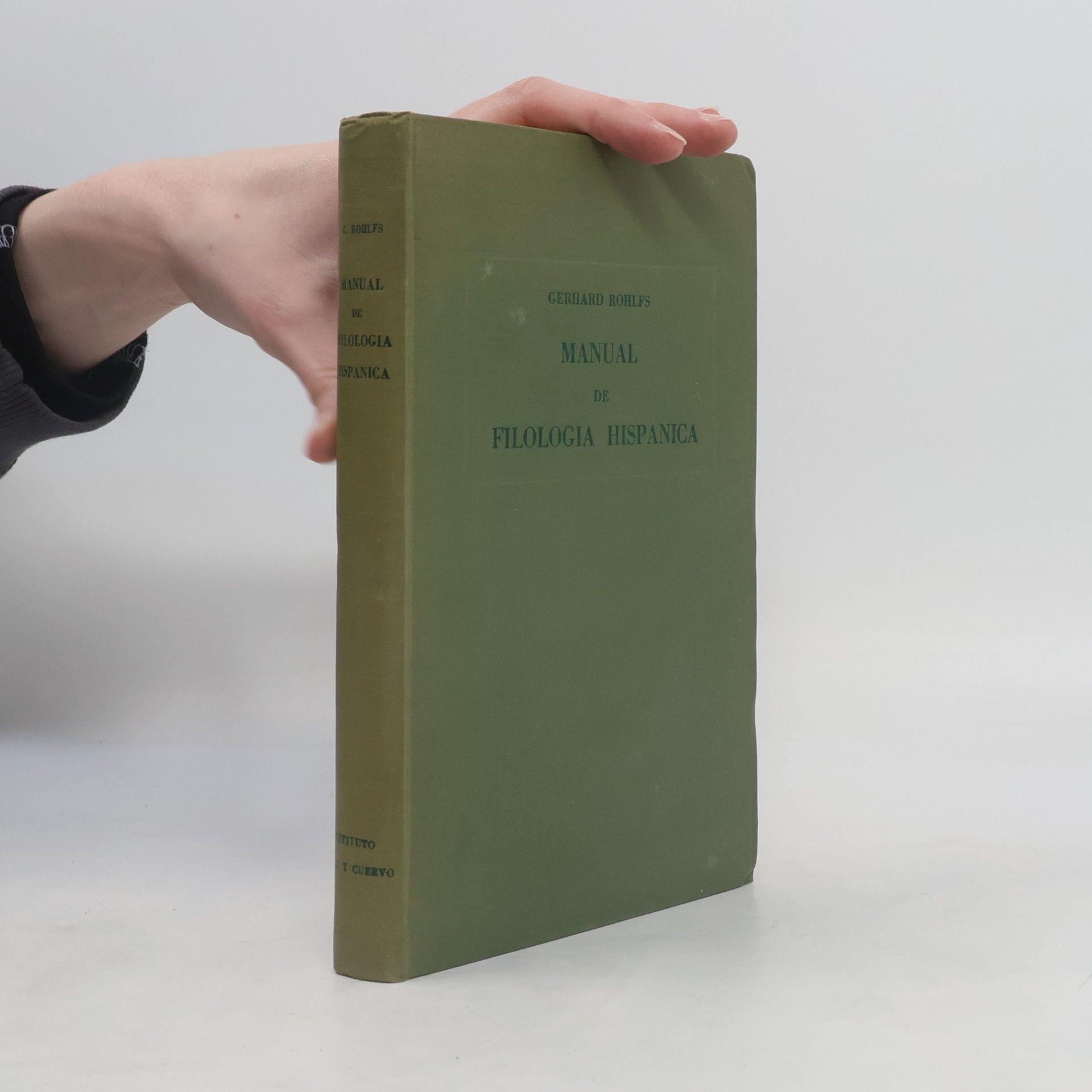 Gerhard Rohlfs Manual de filología hispánica