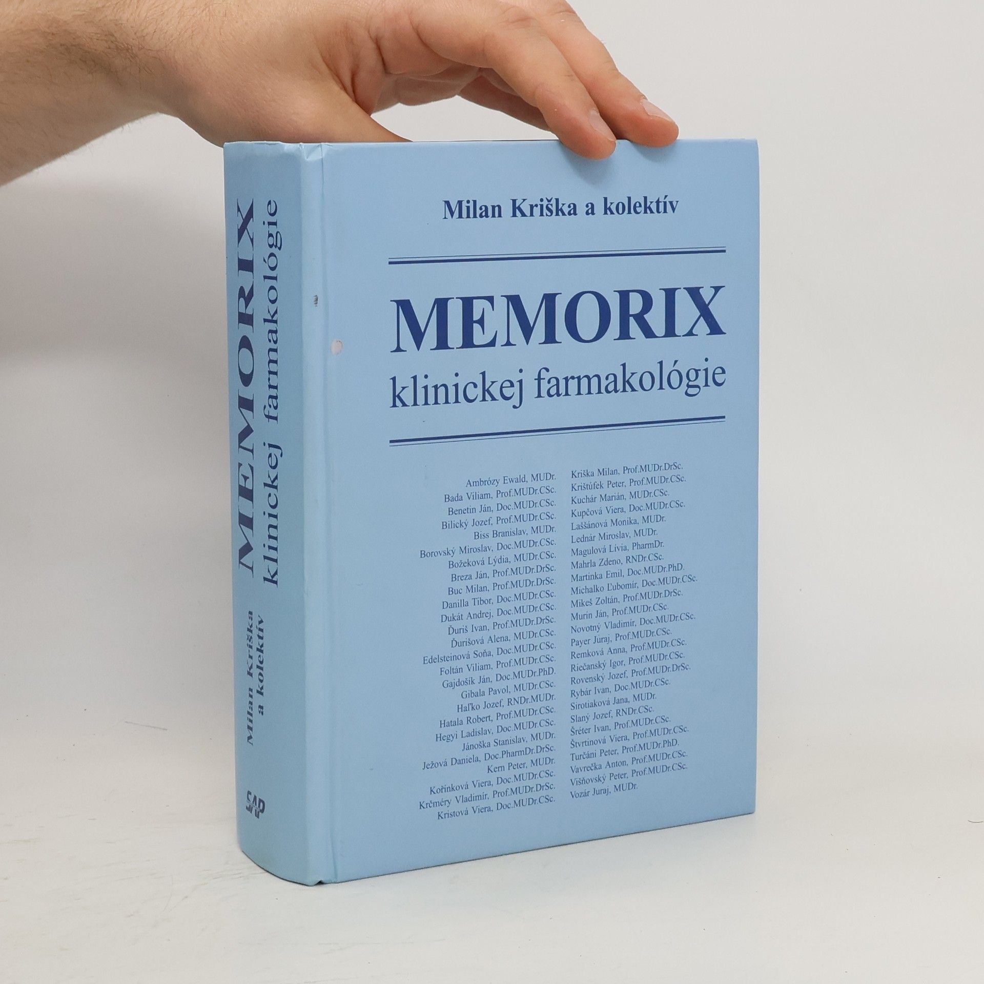 Milan Kriška Memorix klinickej farmakológie