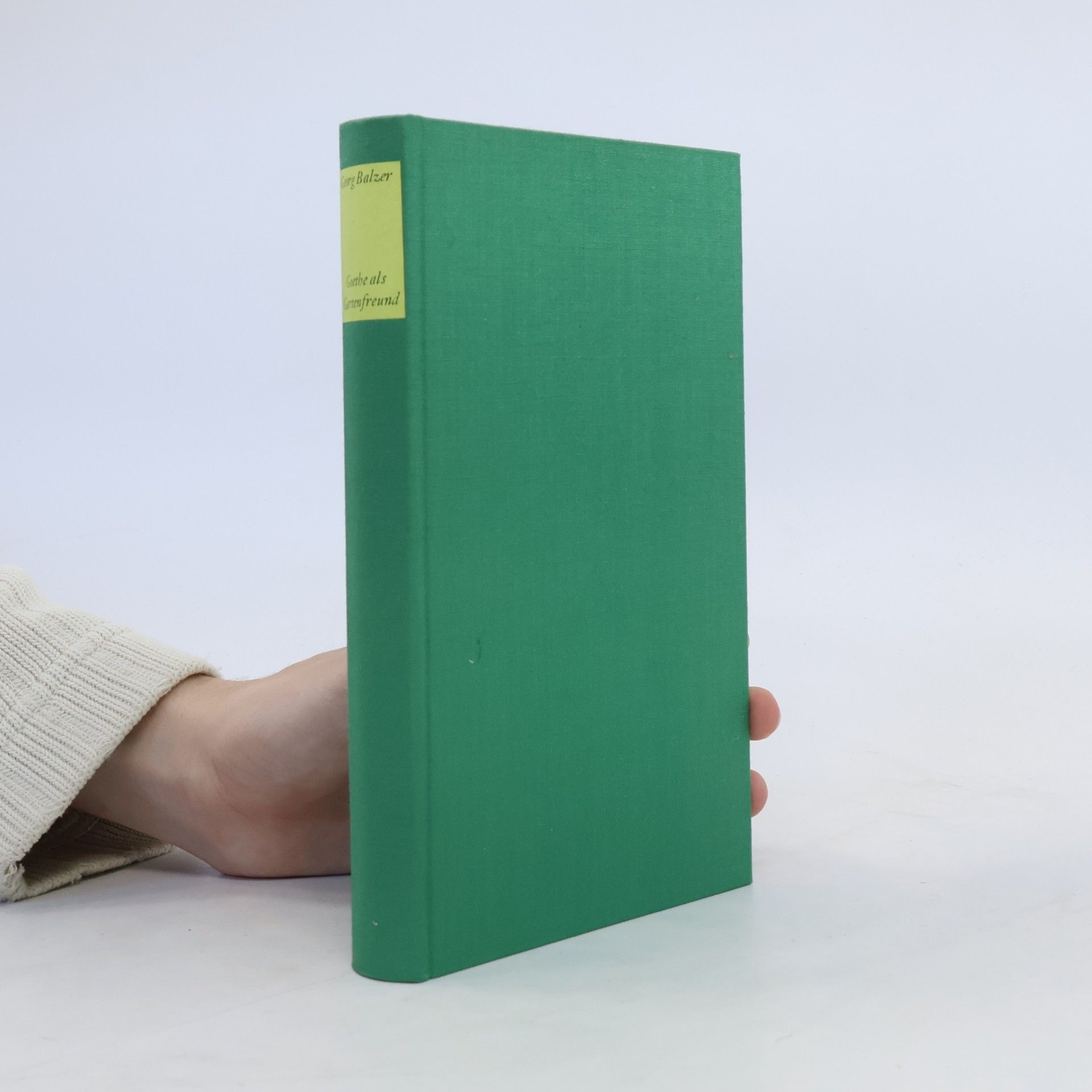 Georg Balzer Goethe als Gartenfreund