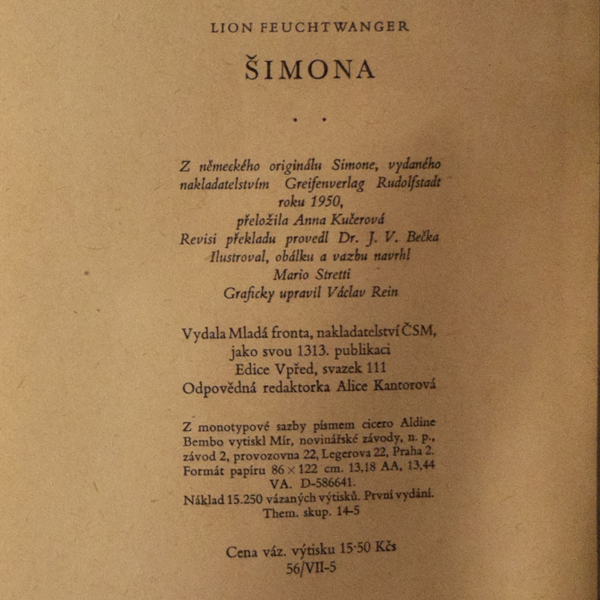 Lion Feuchtwanger Šimona
