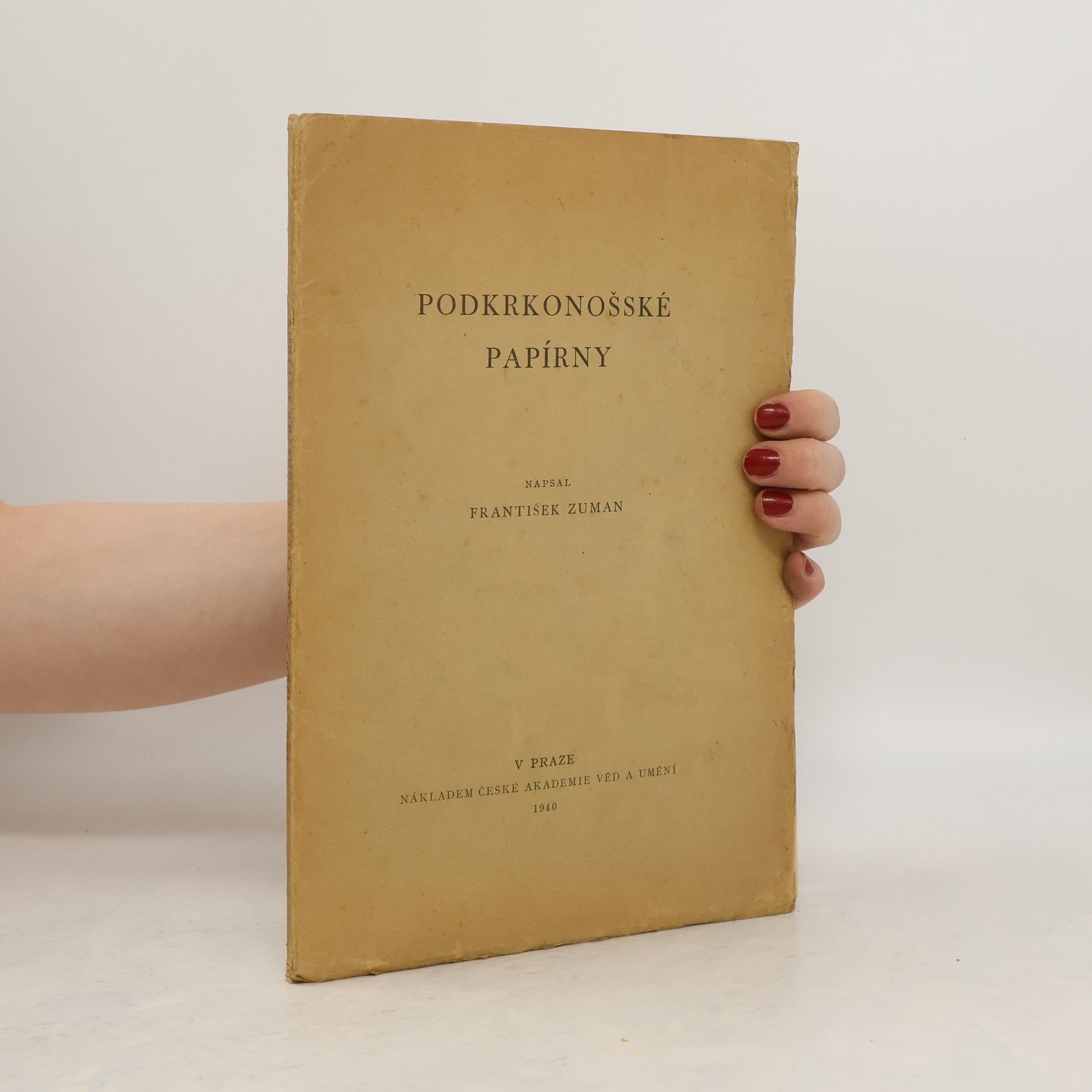František Zuman Podkrkonošské papírny