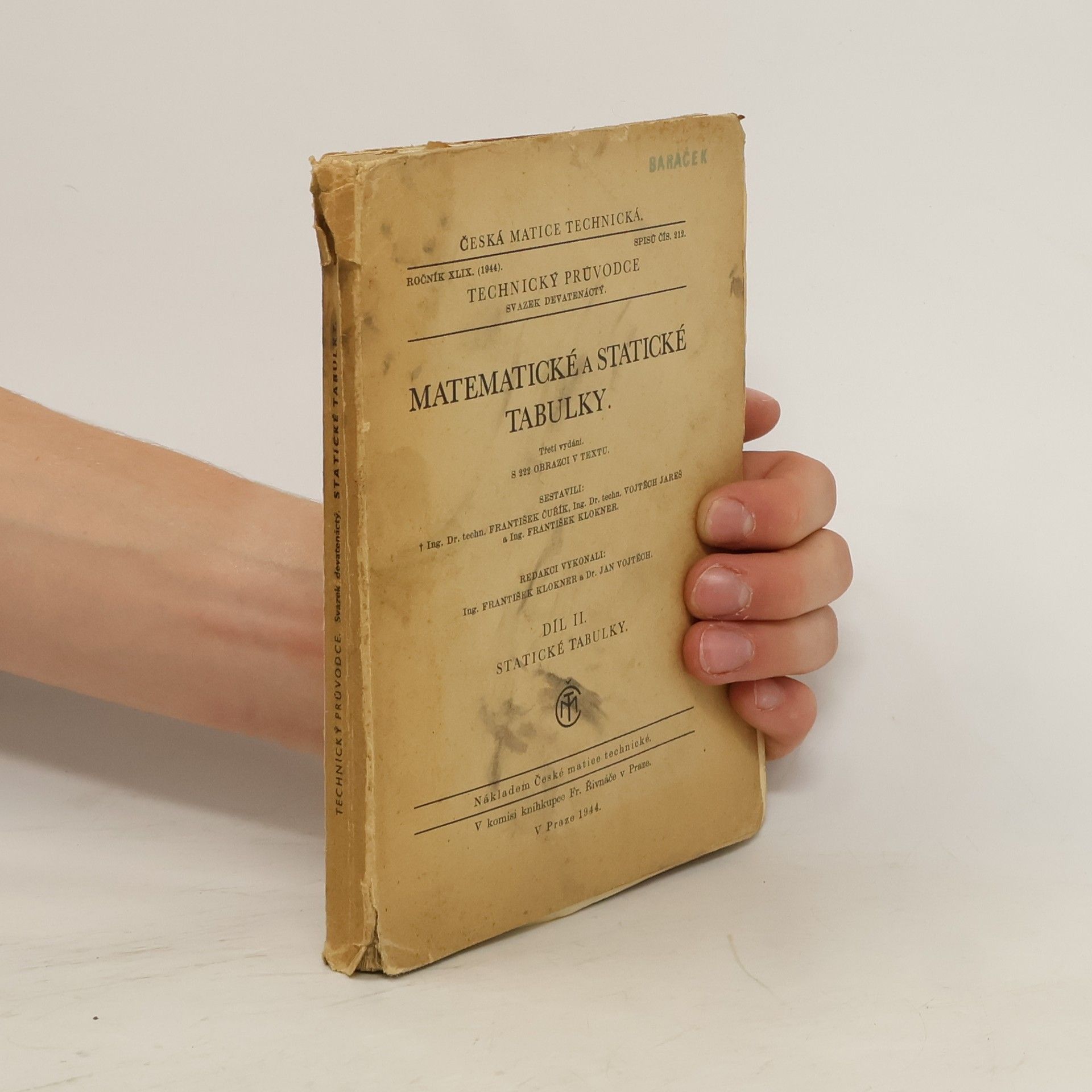 Collectif d'auteurs Matematické a statické tabulky II. díl