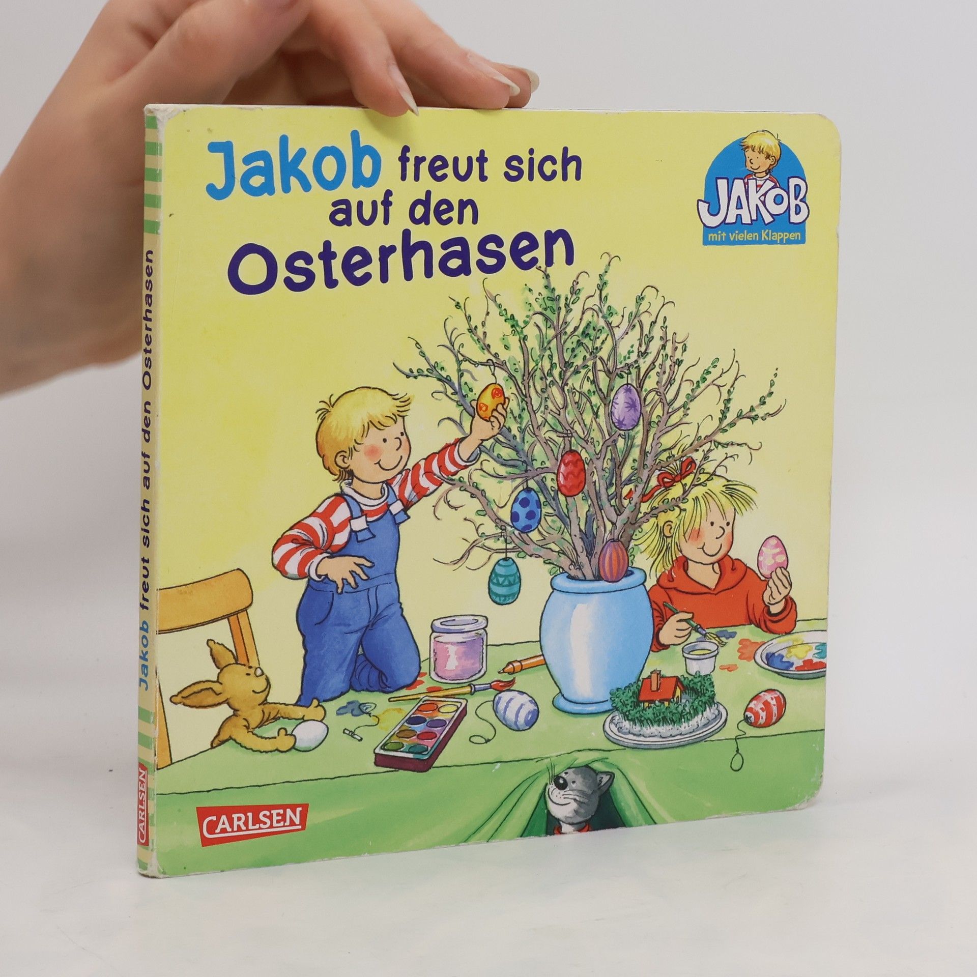 Peter Friedl Jakob freut sich auf den Osterhasen