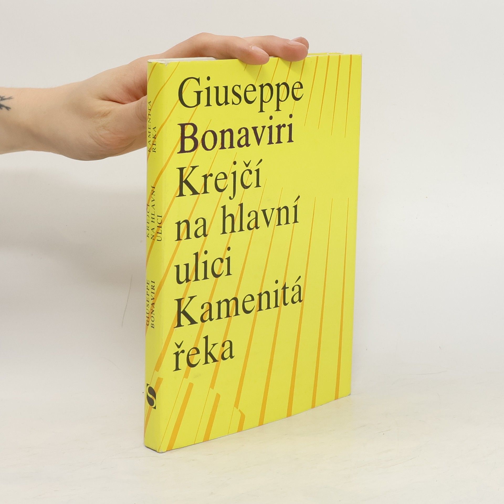 Giuseppe Bonaviri Krejčí na hlavní ulici. Kamenitá řeka