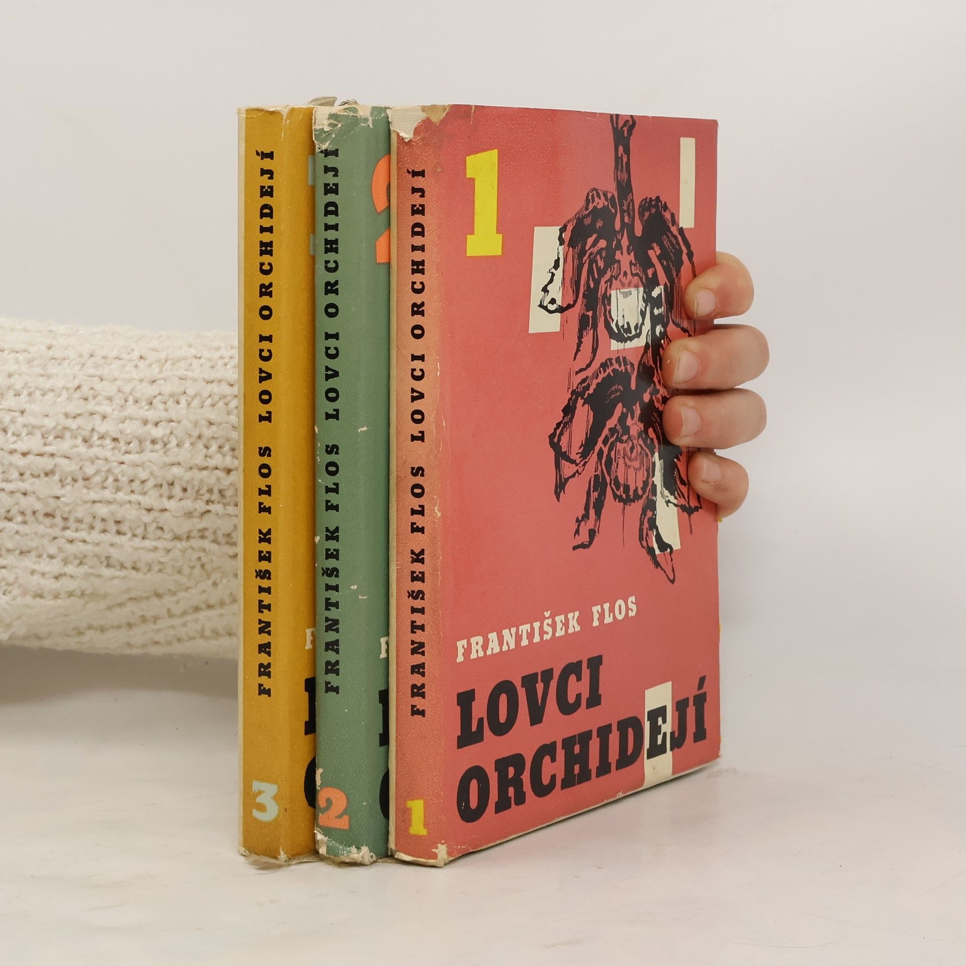František Flos Lovci orchidejí I - III. 3 svazky.