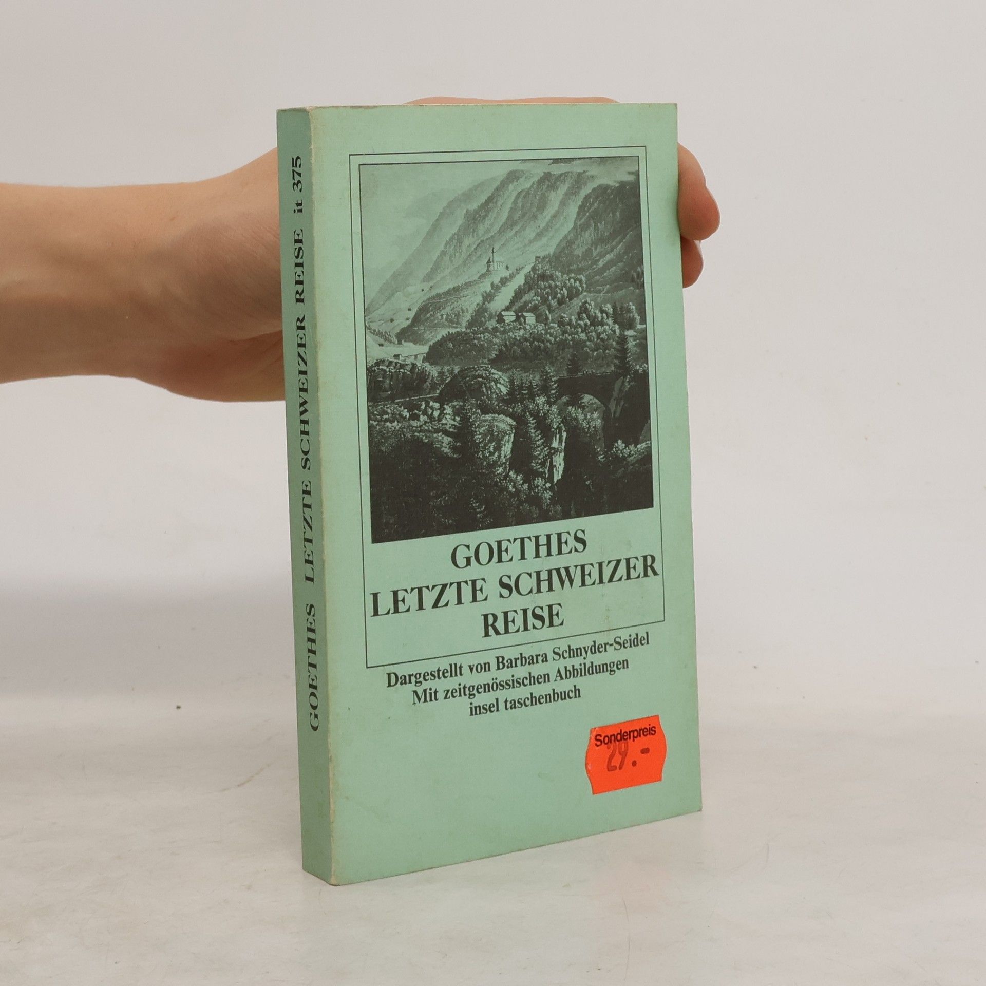 Barbara Schnyder Seidel Goethes letzte Schweizer Reise