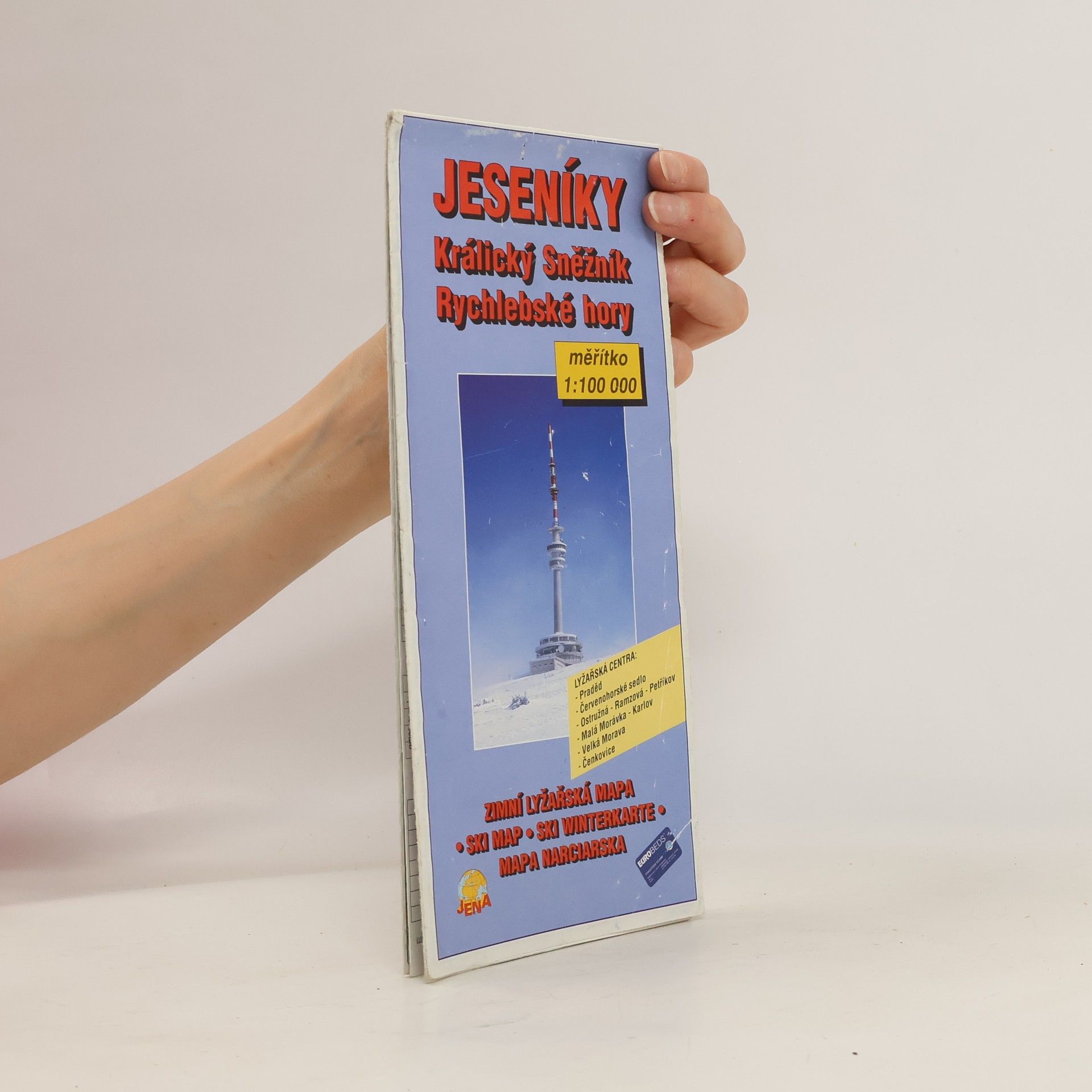 Dalibor Matějíček-JENA Jeseníky Králický Sněžník Zimní lyžařská mapa