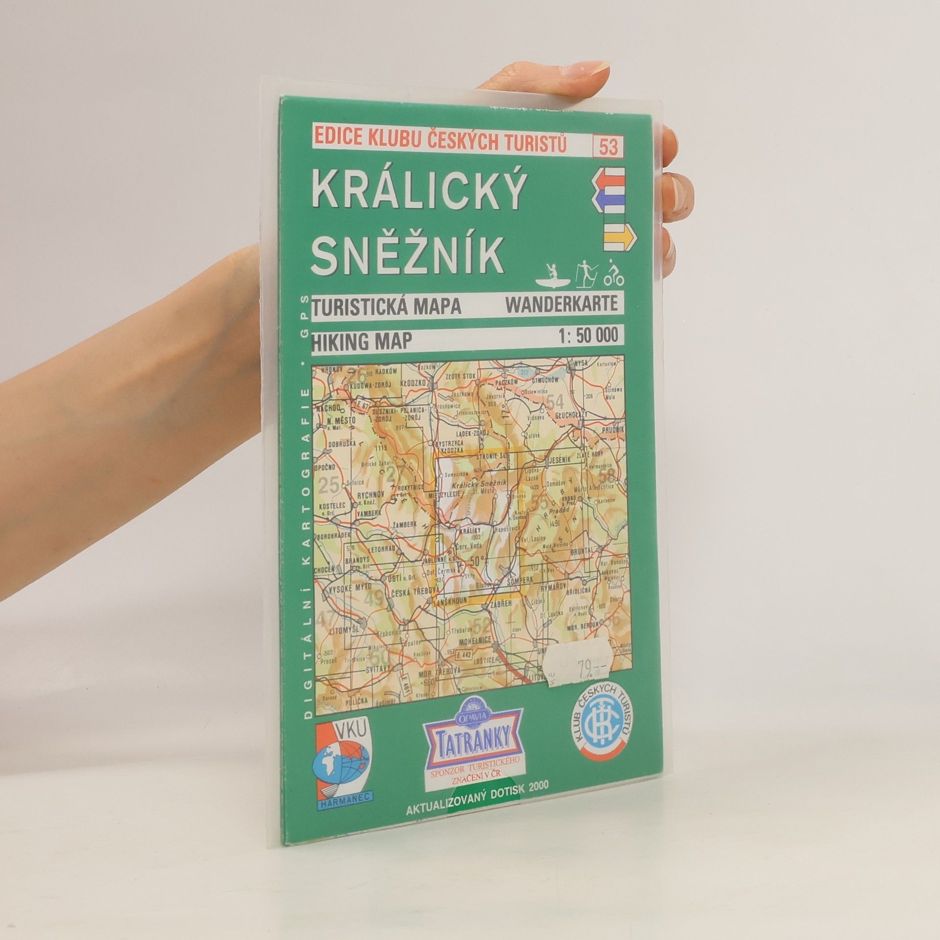 Václav Horák Králický Sněžník turistická mapa