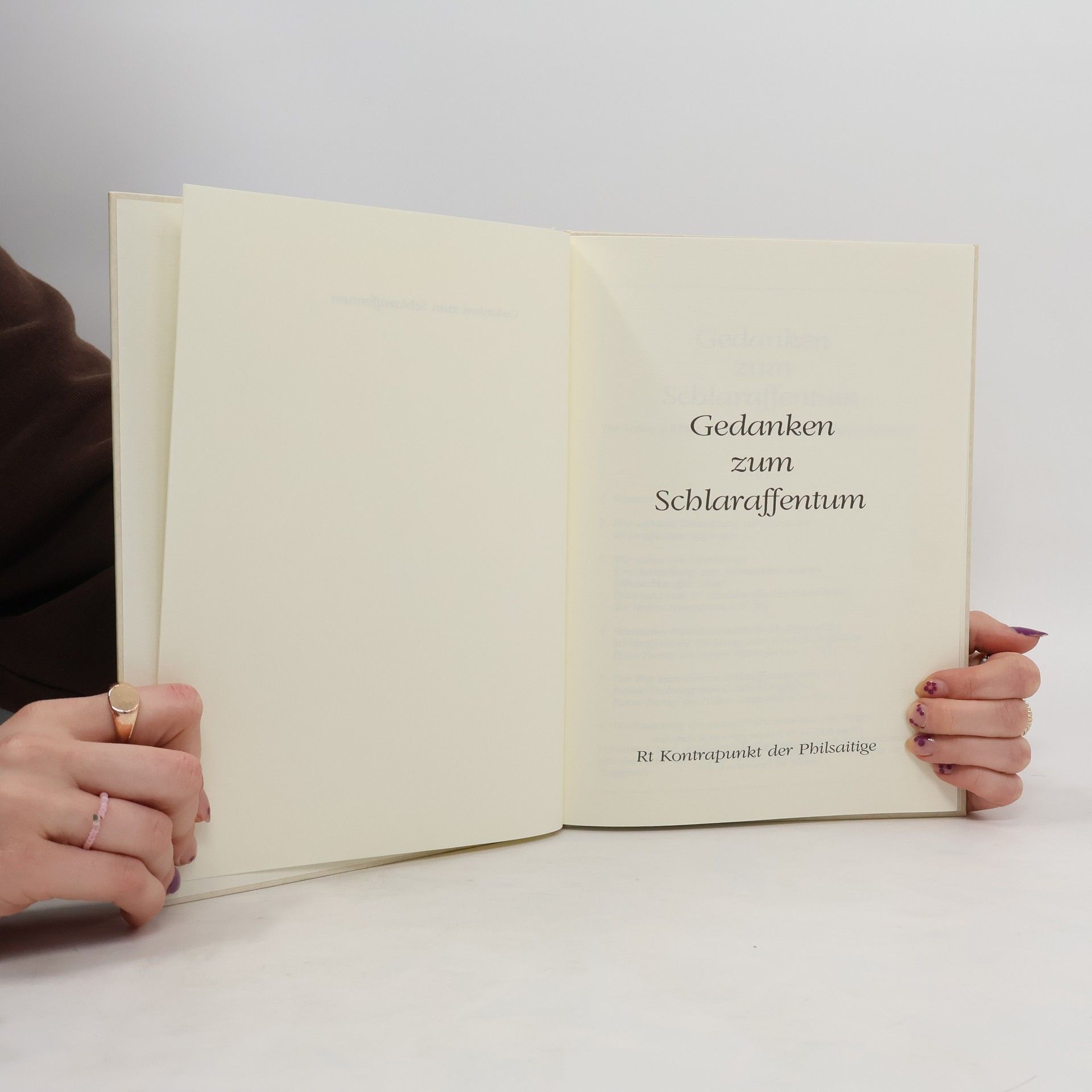 Autorenkollektiv Gedanken zum Schlaraffentum
