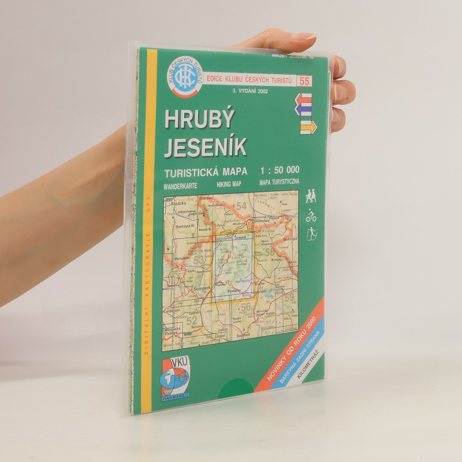 Jiří Rohlík Hrubý Jeseník turistická mapa