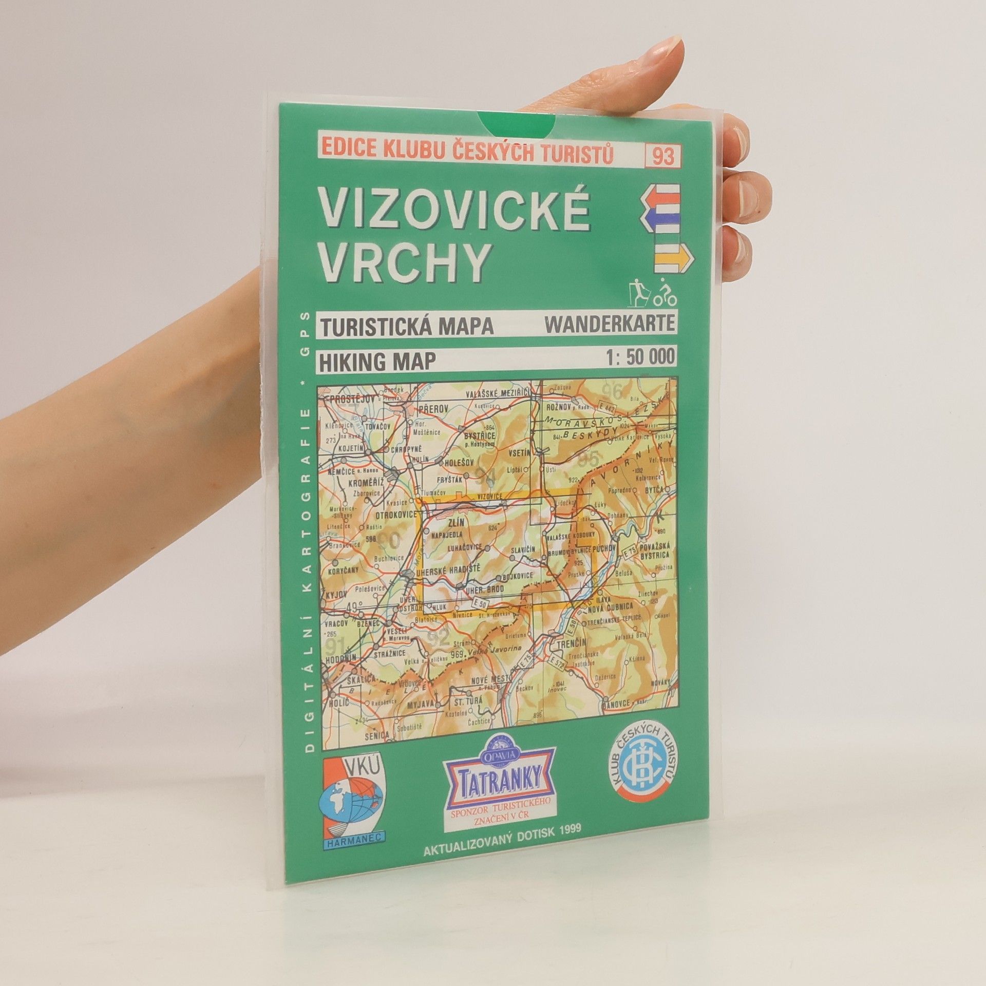 Collective Vizovické vrchy. Turistická mapa. 1 : 50 000