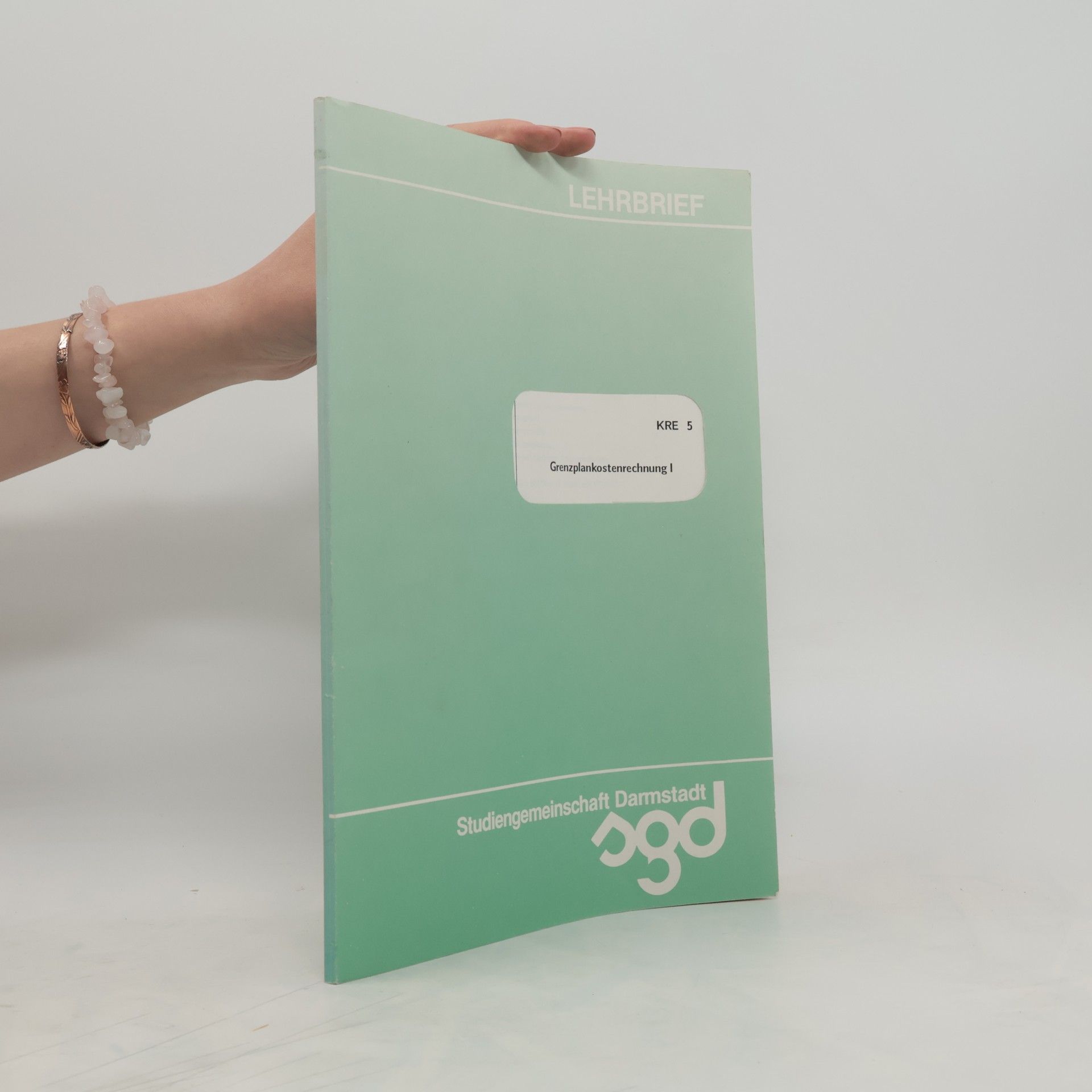 Collectif d'auteurs Lehrbrief Grenzplankostenrechnung I
