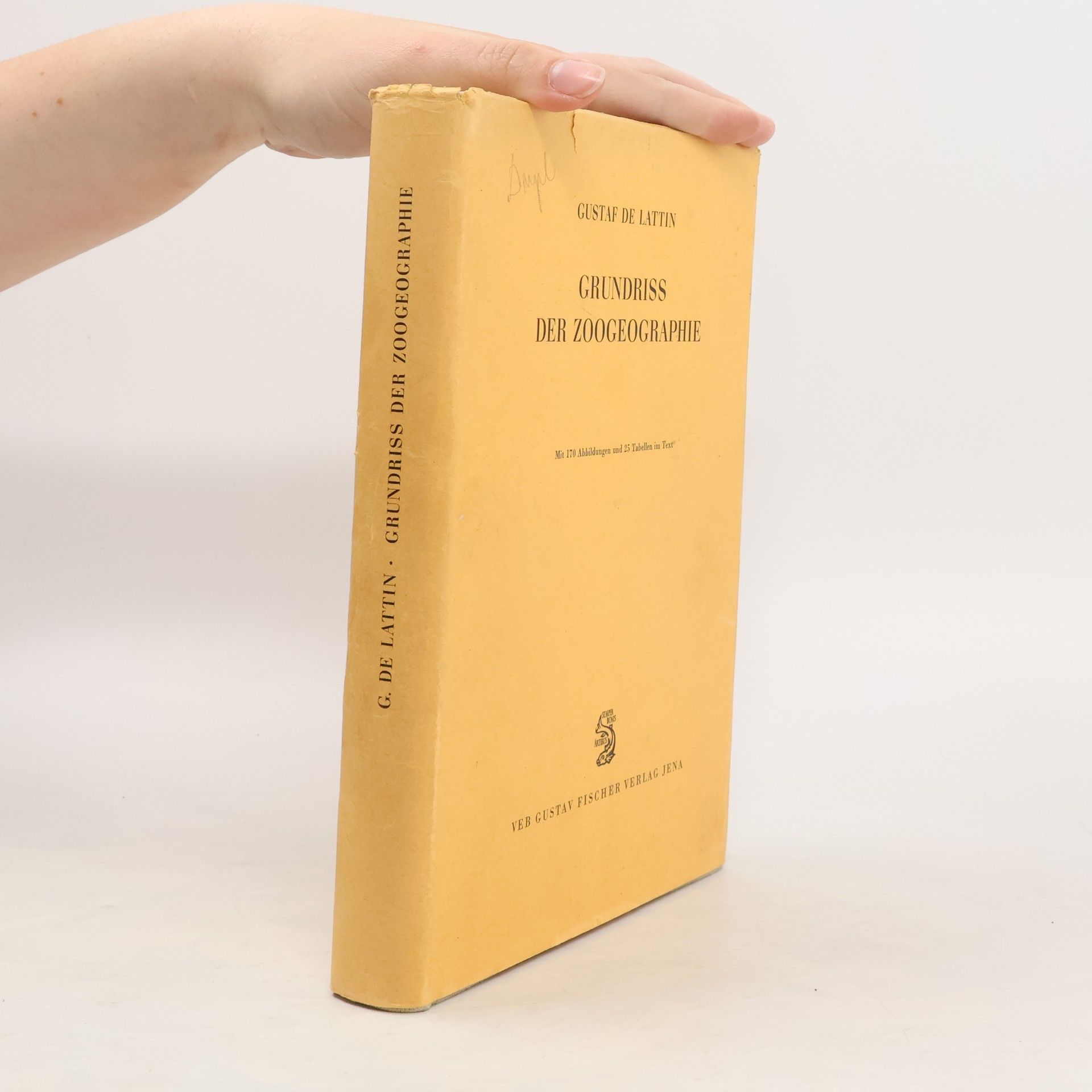 Gustaf de Lattin Grundriss der Zoogeographie