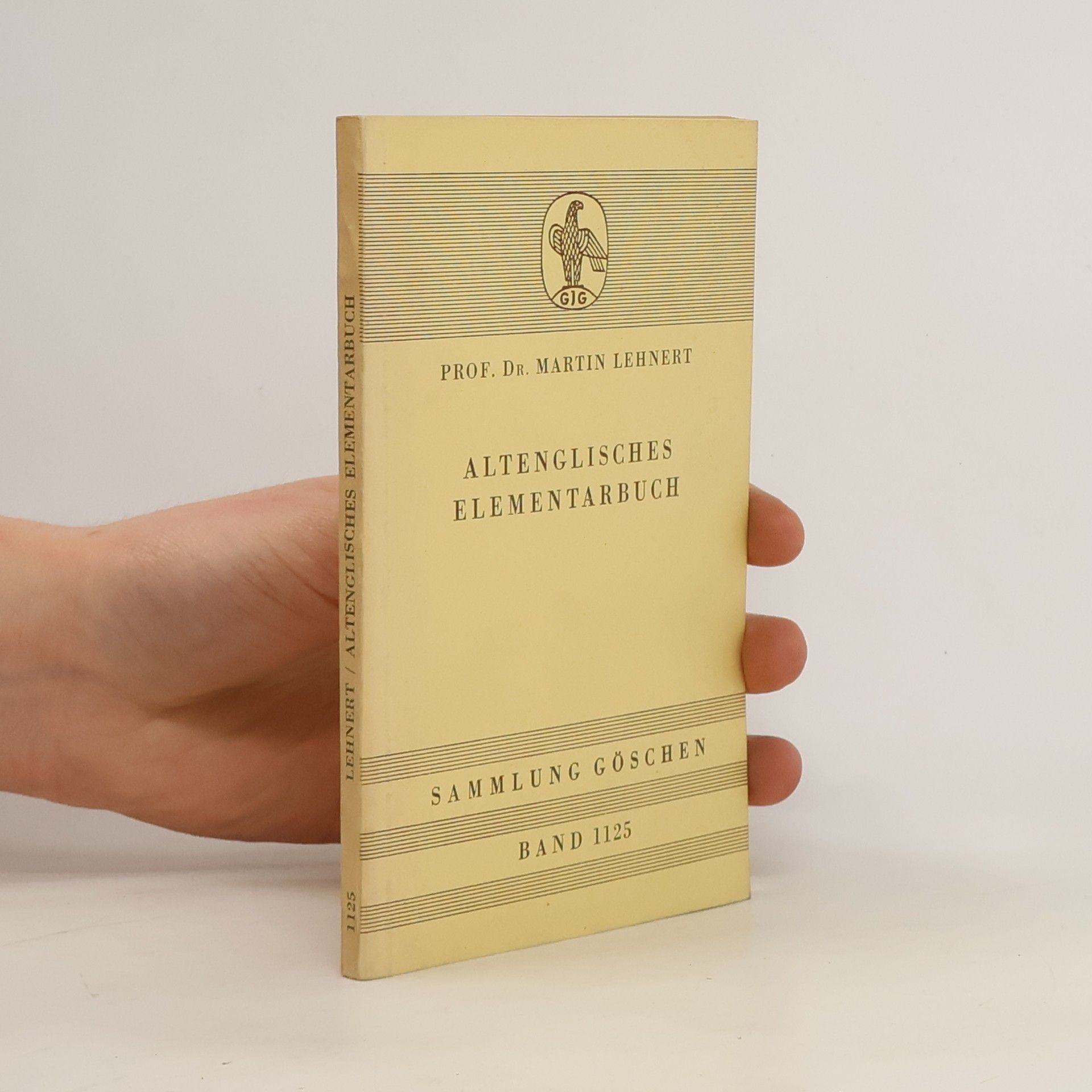 Martin Lehnert Altenglisches Elementarbuch