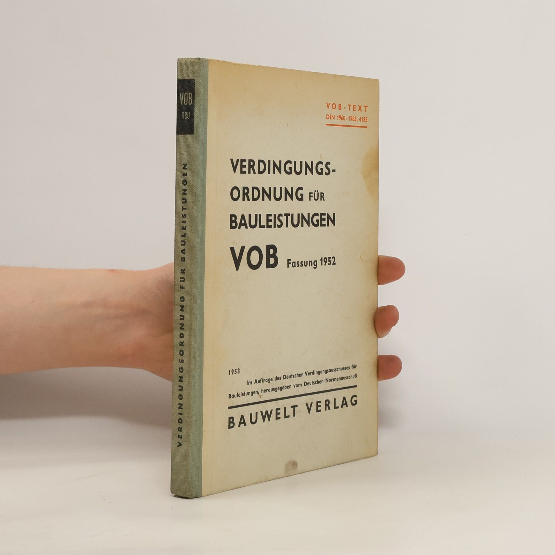 Collectif d'auteurs Verdingungsordnung für Bauleistungen