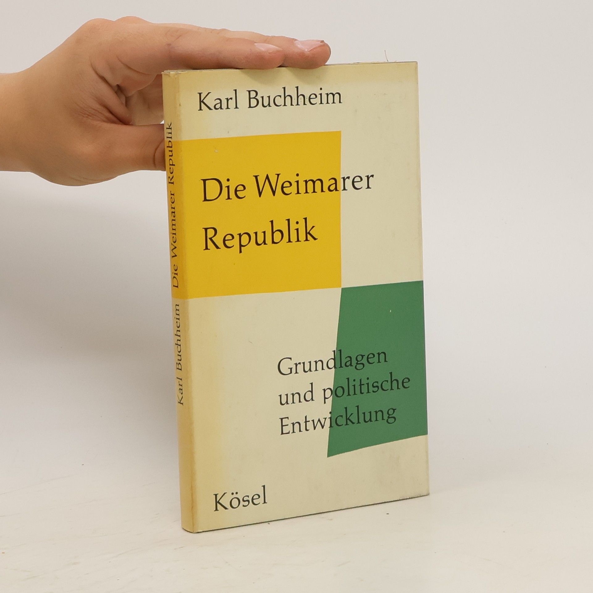 Karl Buchheim Die Weimarer Republik