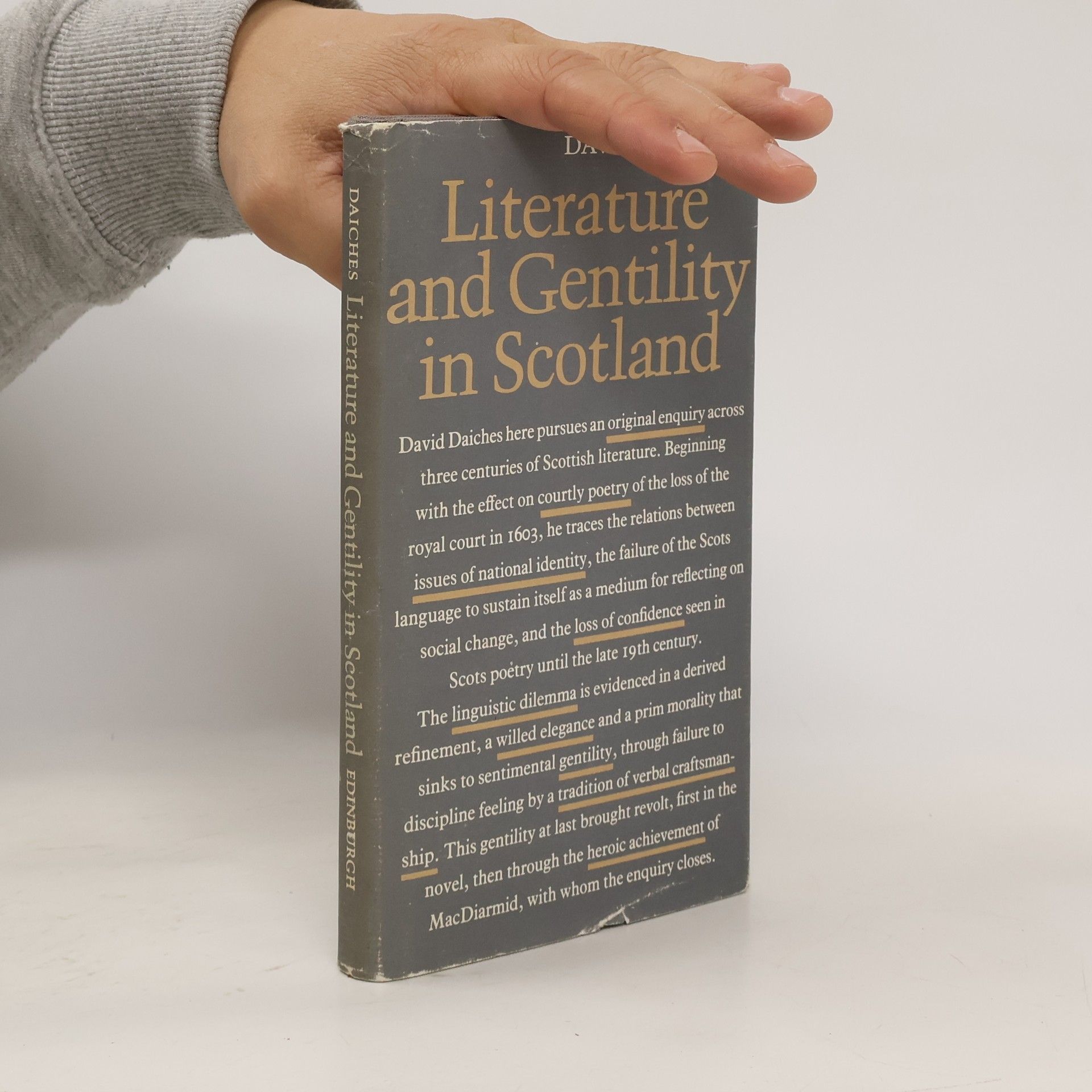 David Daiches Literature and Gentility in Scotland
