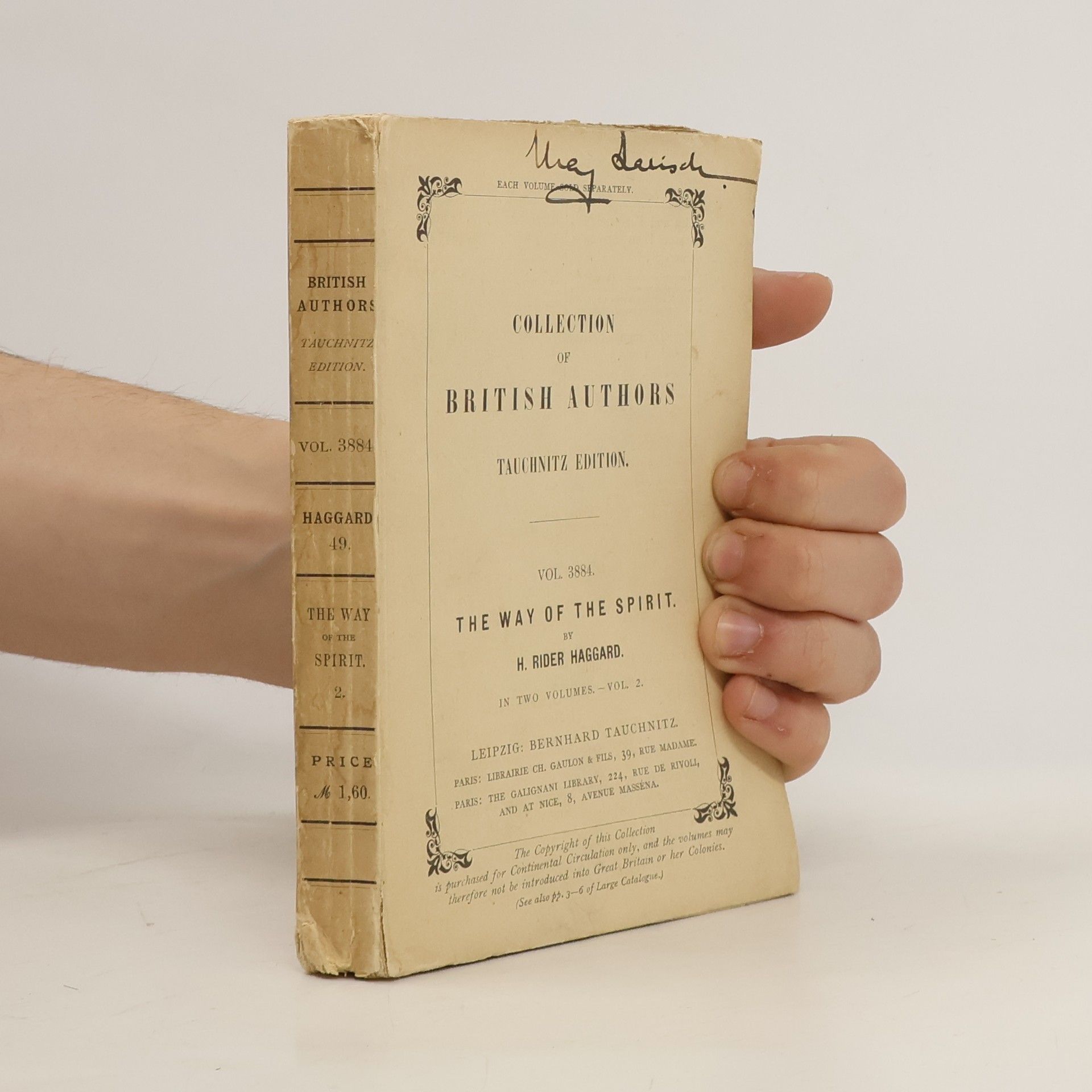 H. Rider Haggard The Way of the Spirit. Vol. 2