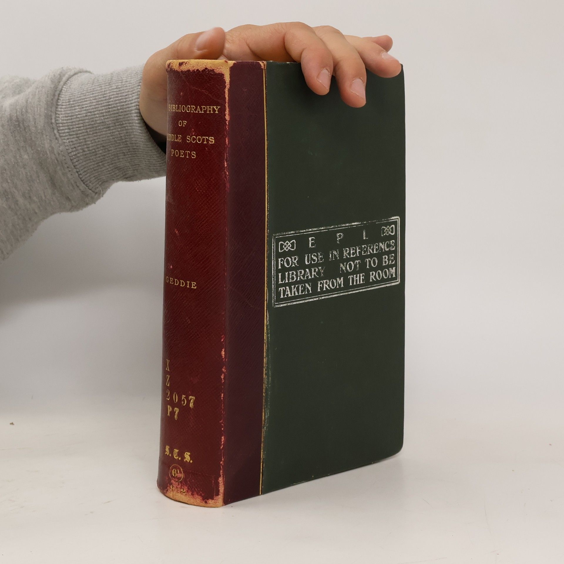 William Geddie A Bibliography of Middle Scots Poets