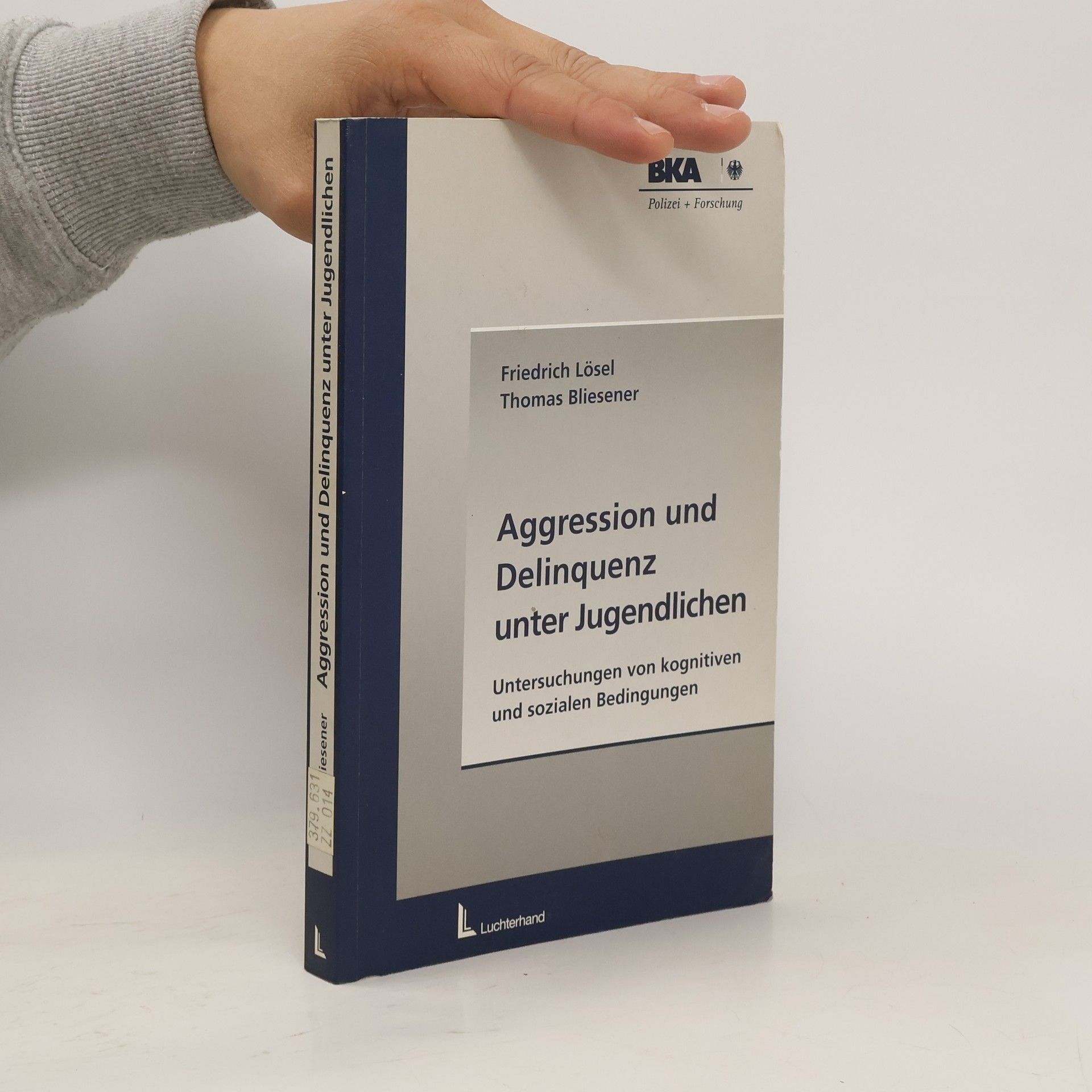 Friedrich Lösel Aggression, Gewalt und Delinquenz unter Jugendlichen