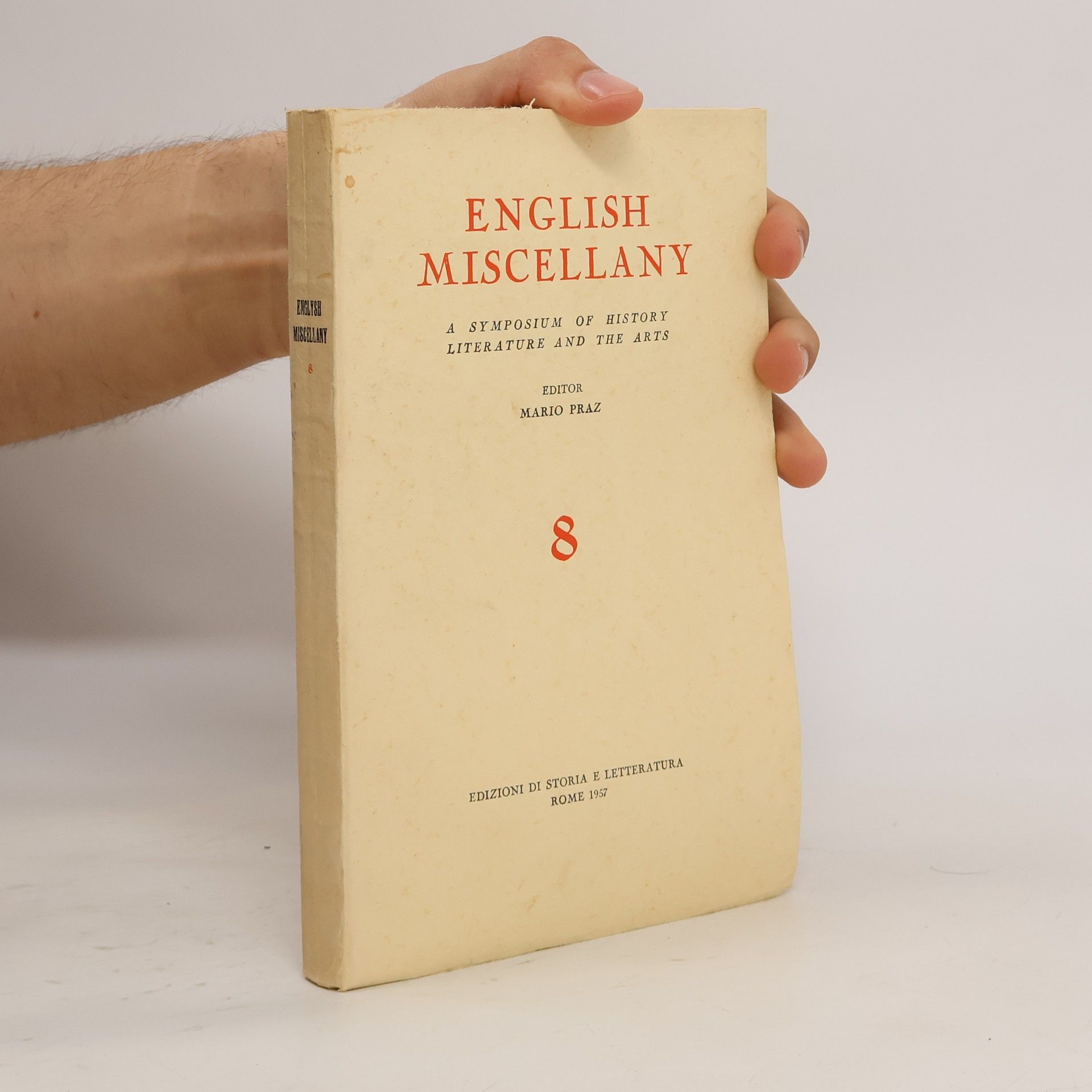 Mario Praz English Miscellany