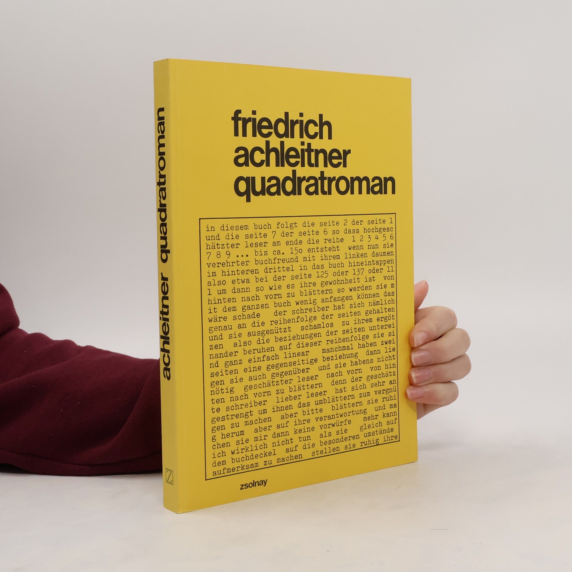 Friedrich Achleitner quadratroman