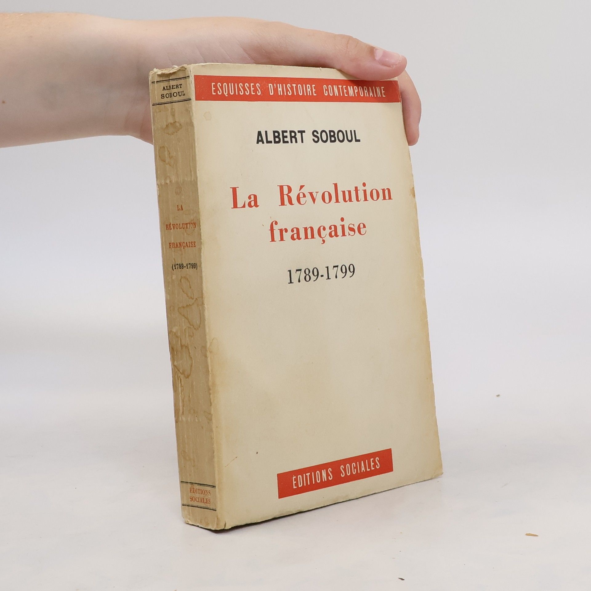 Albert Soboul La Révolution française 1789-1799