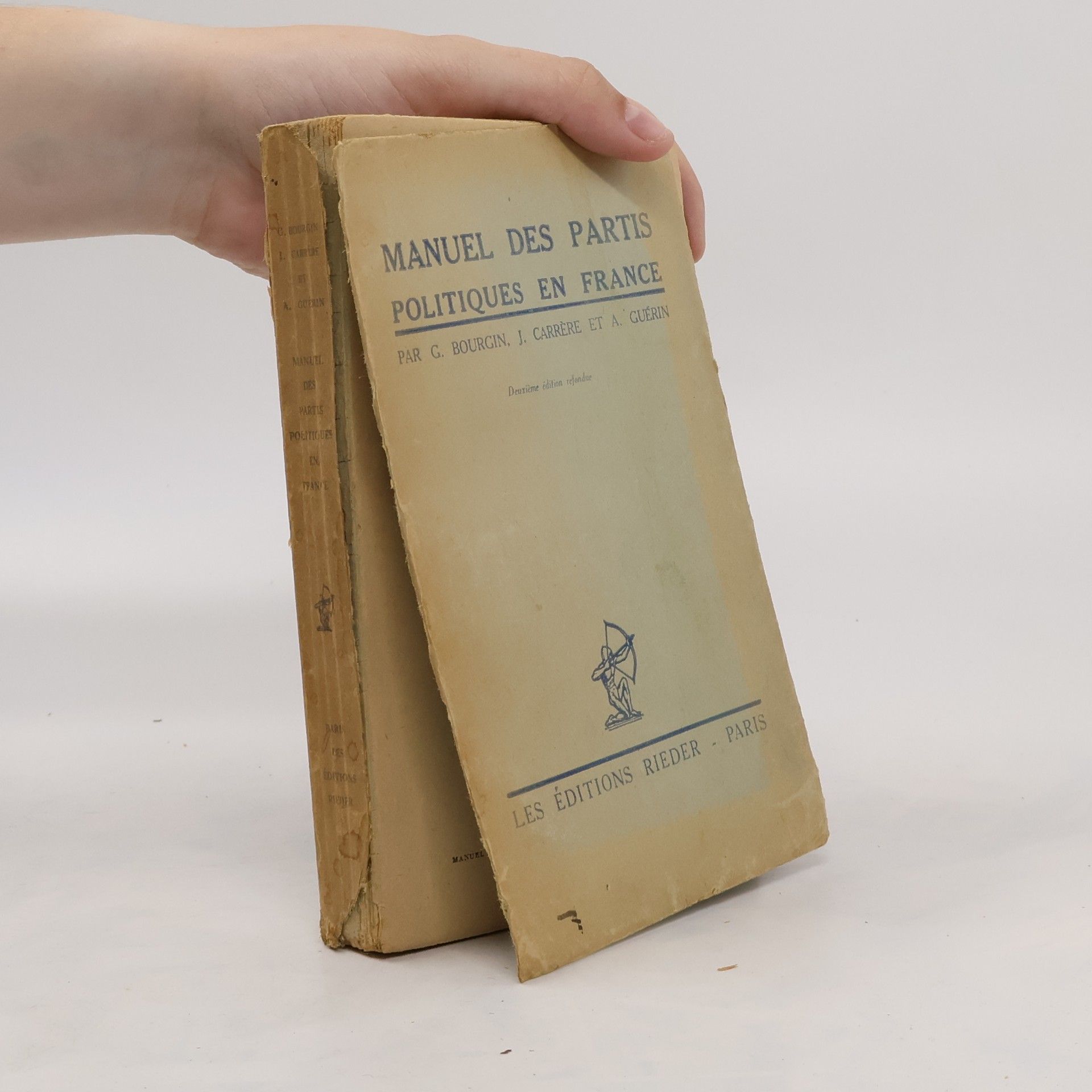 Georges Bourgin Manuel des Partis politiques en France