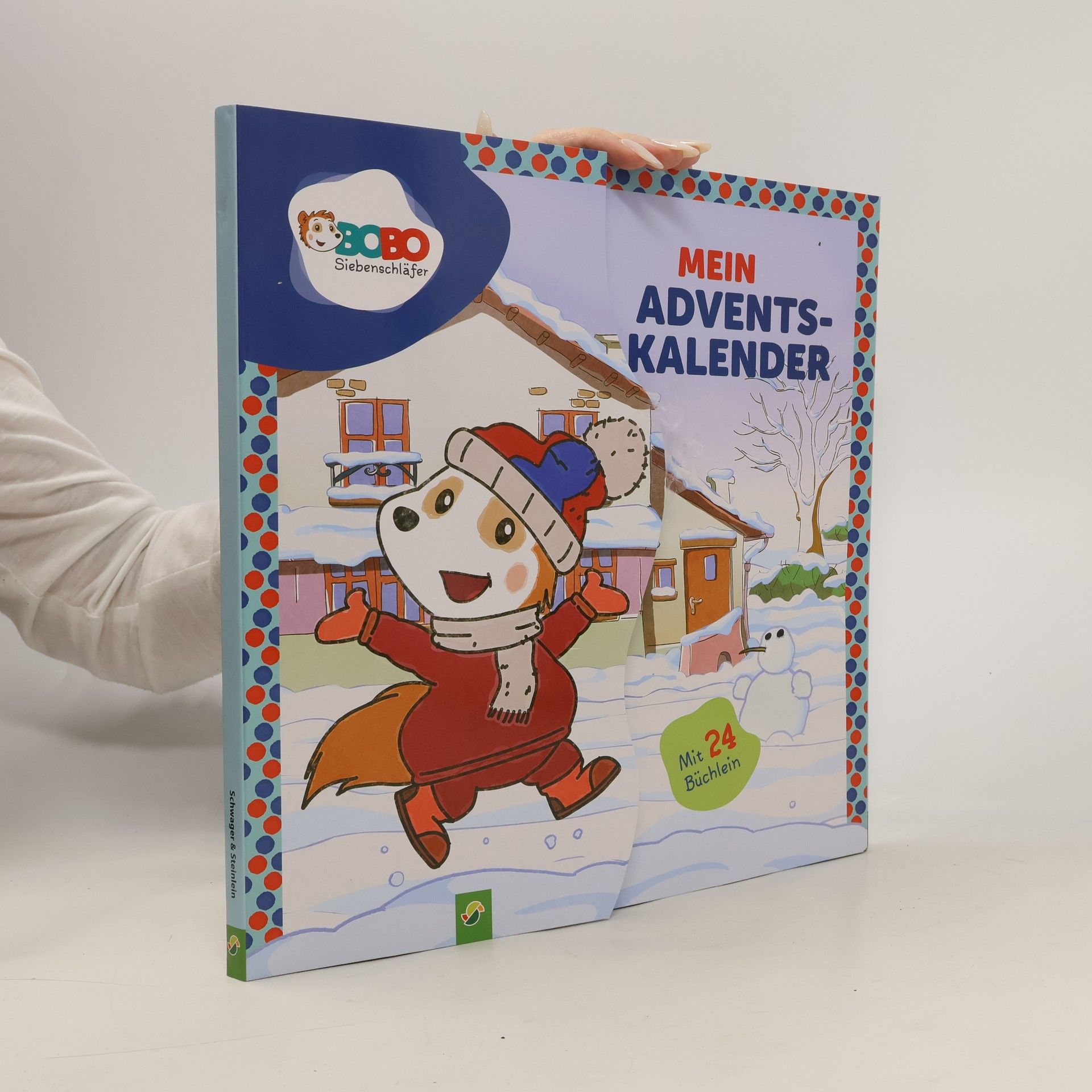 Autorenkollektiv Mein Adventskalender Bobo Siebenschläfer. 24 Mini-Bilderbücher aus stabiler Pappe in großer, wiederverschließbarer Box. Für Kinder ab 3 Jahren