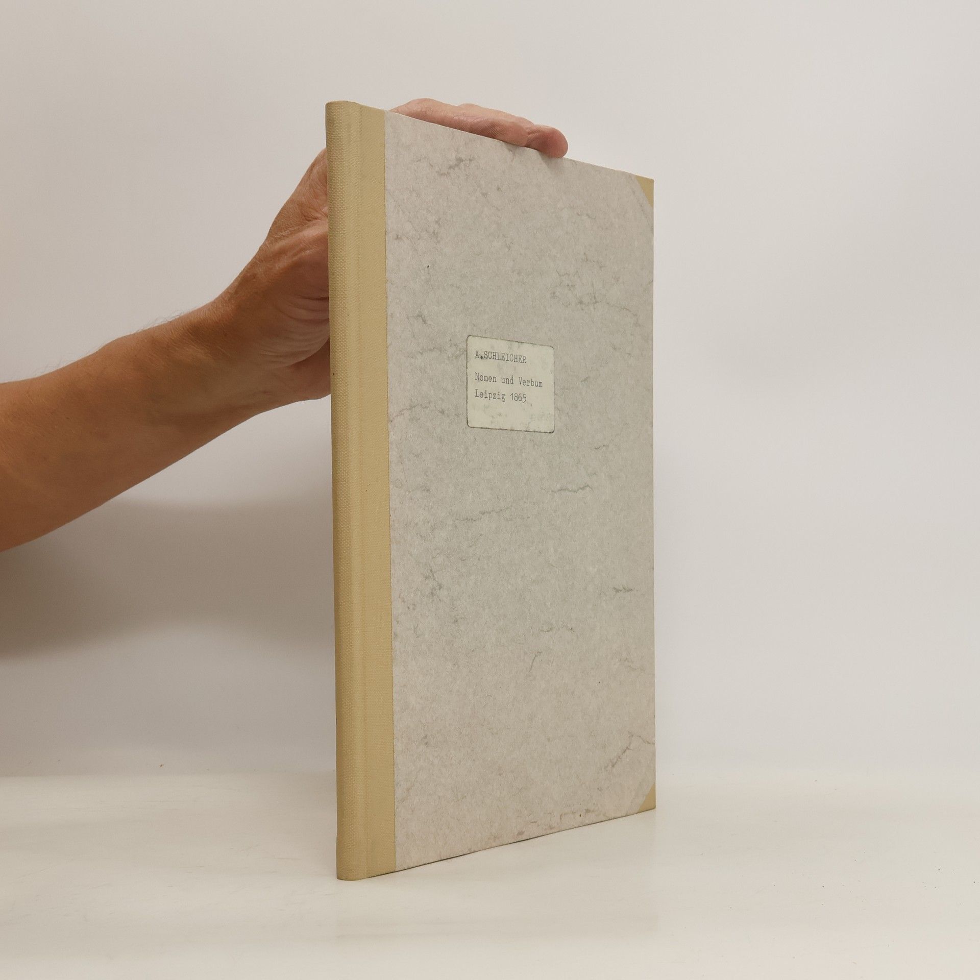 August Schleicher Die Unterscheidung von Nomen und Verbum in der lautlichen Form
