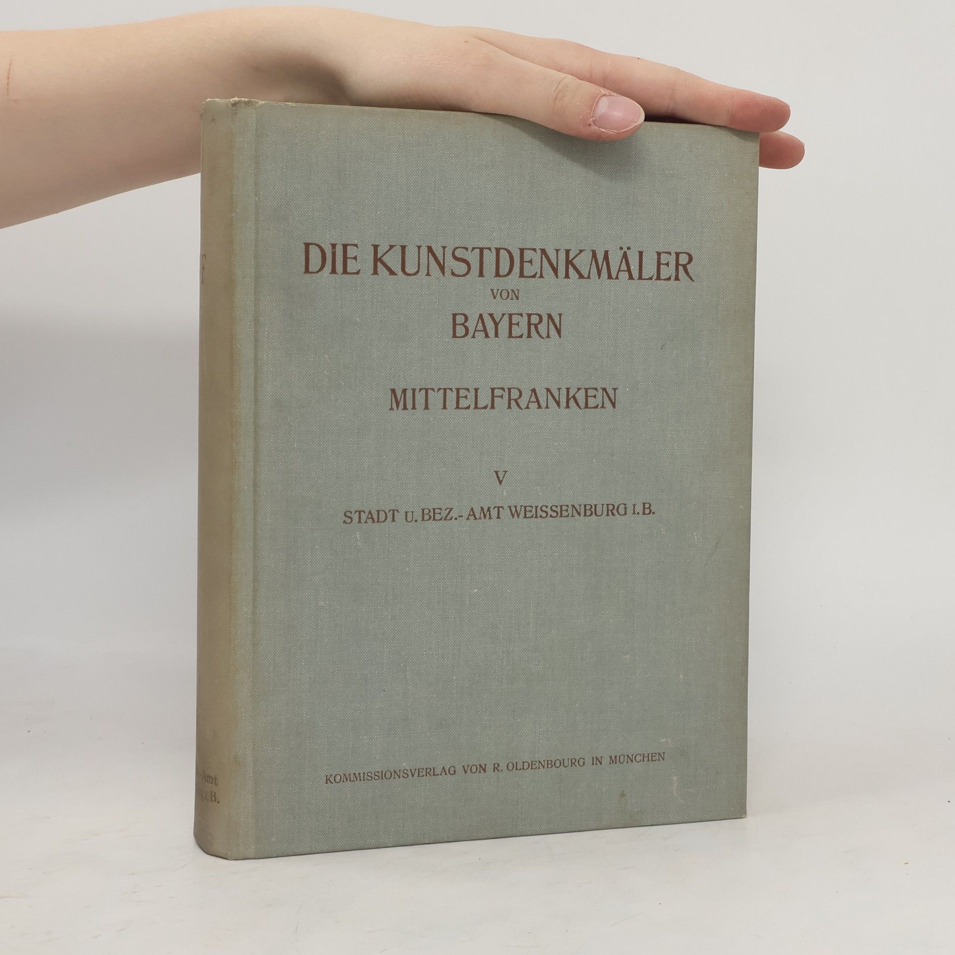 Felix Mader Die Kunstdenkmäler von Bayern Mittelfranken V.