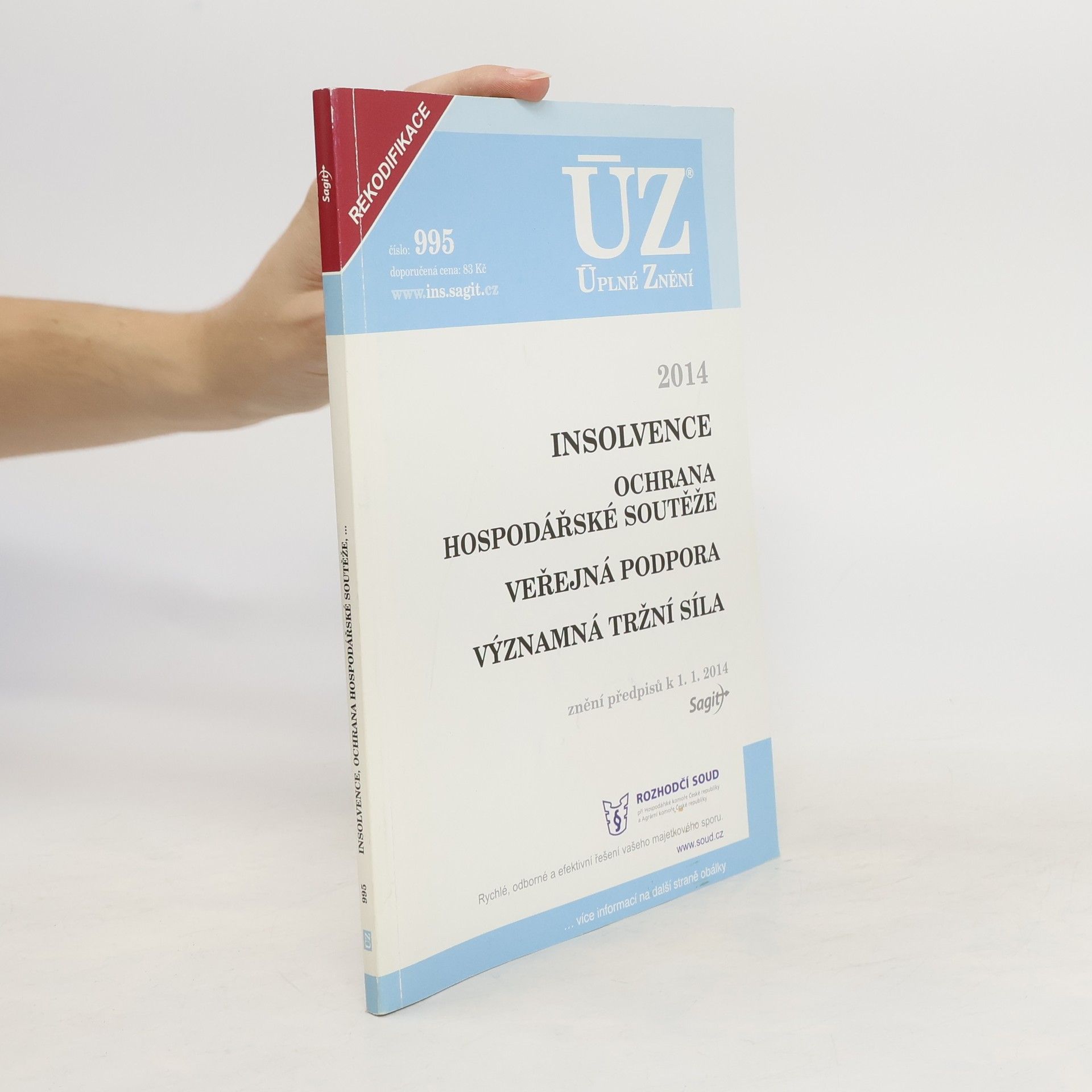 Collective ÚZ č. 995 Insolvence, ochrana hospodářské soutěže - Úplné znění předpisů