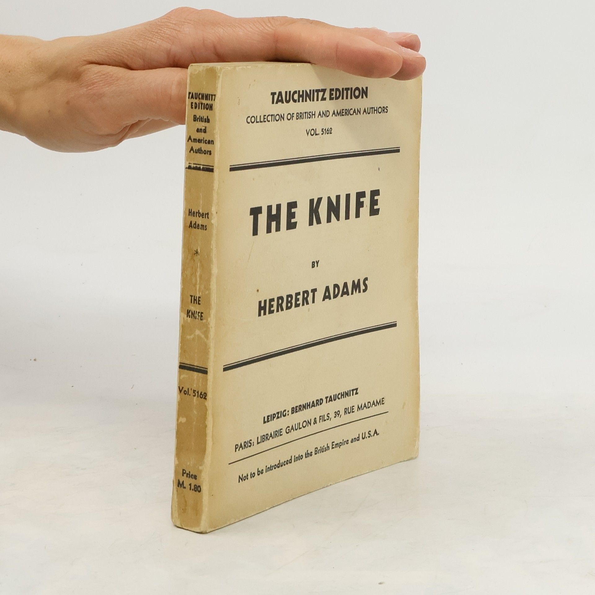Herbert Baxter Adams The knife